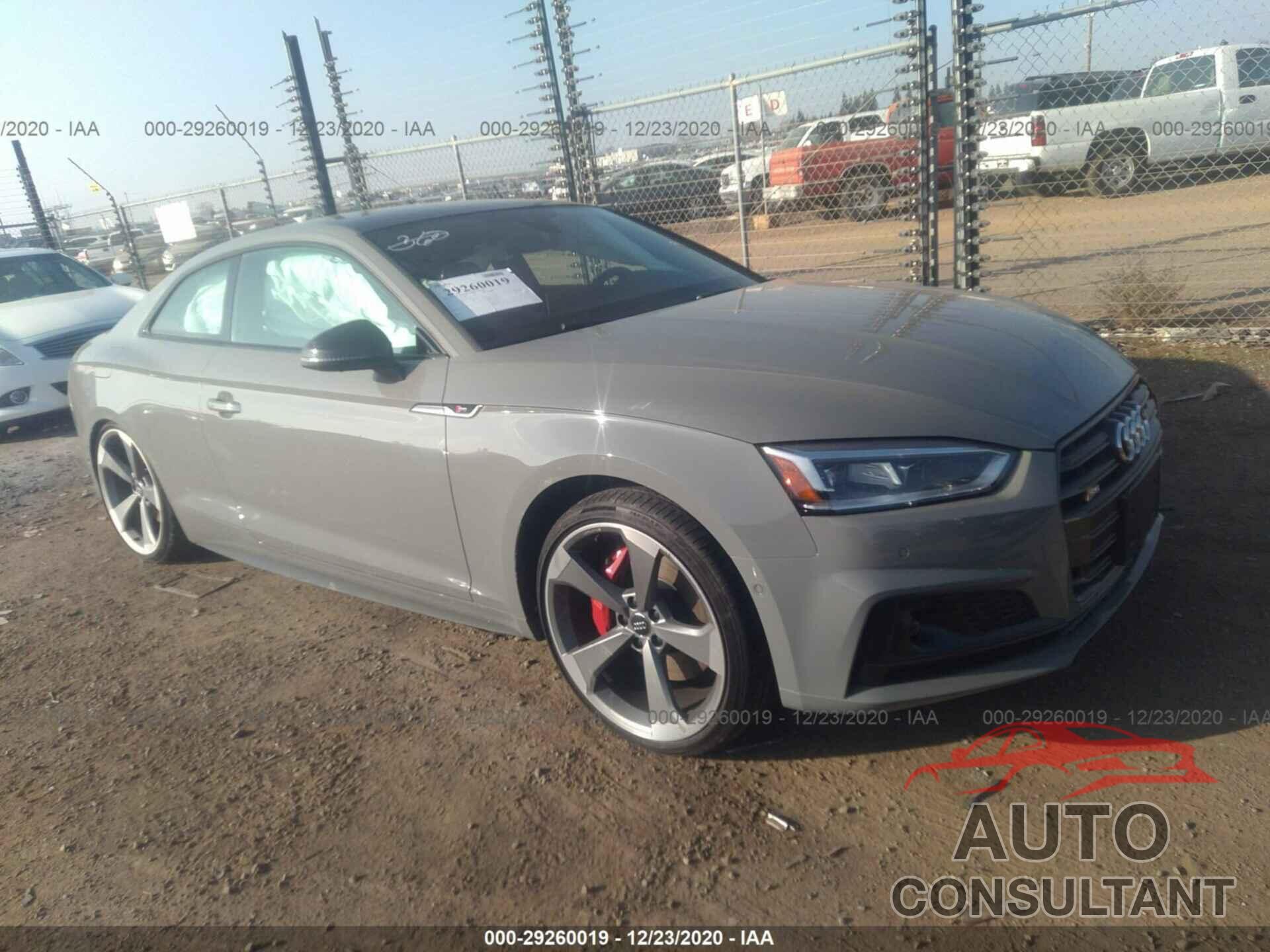 AUDI S5 COUPE 2019 - WAUR4AF54KA017950