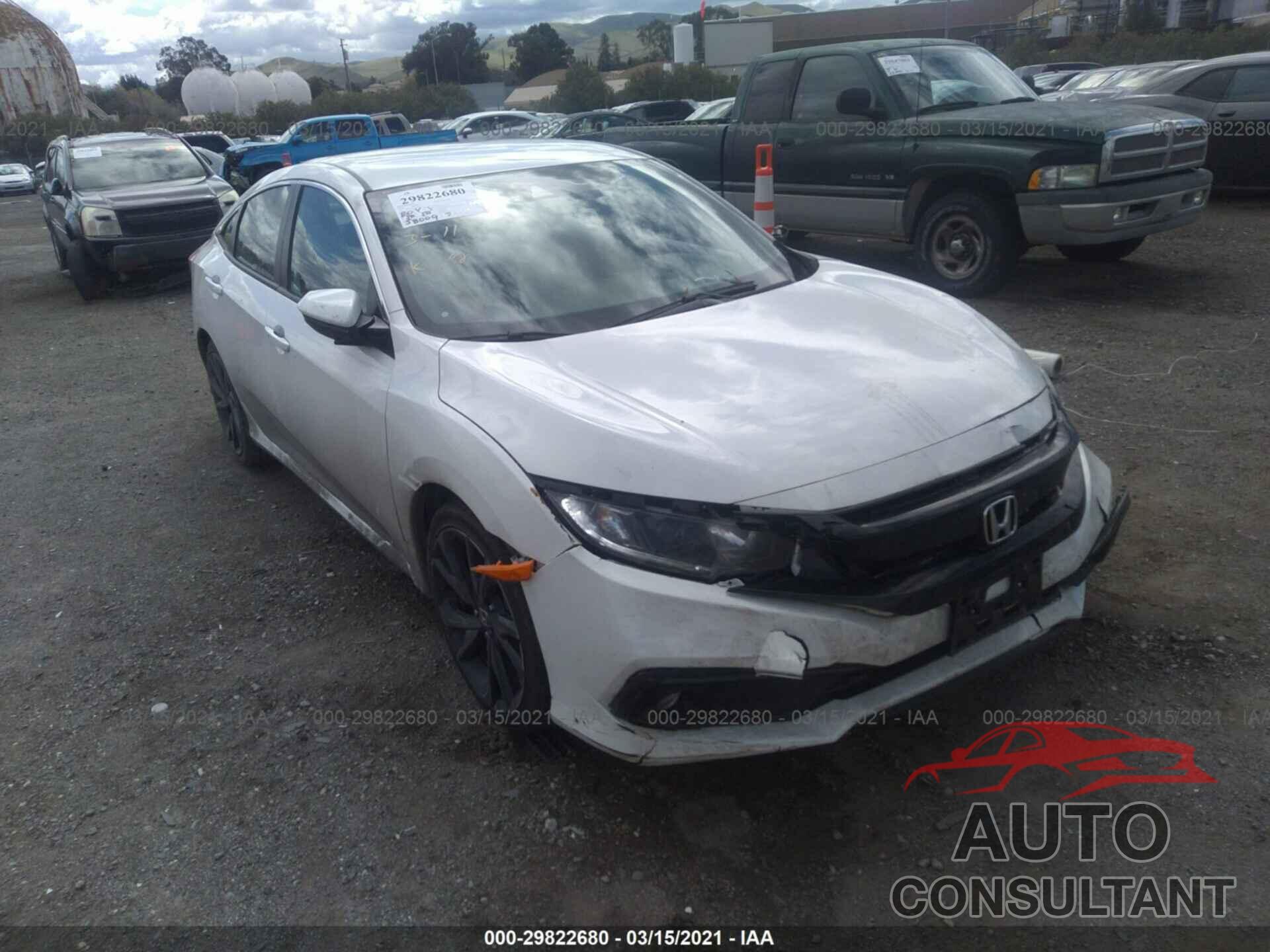 HONDA CIVIC SEDAN 2019 - 19XFC2F82KE203153