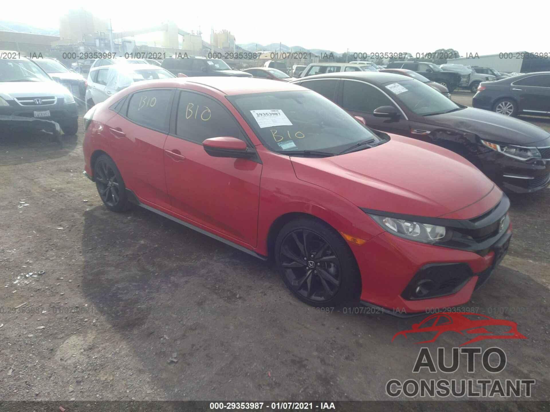 HONDA CIVIC HATCHBACK 2017 - SHHFK7H47HU424565