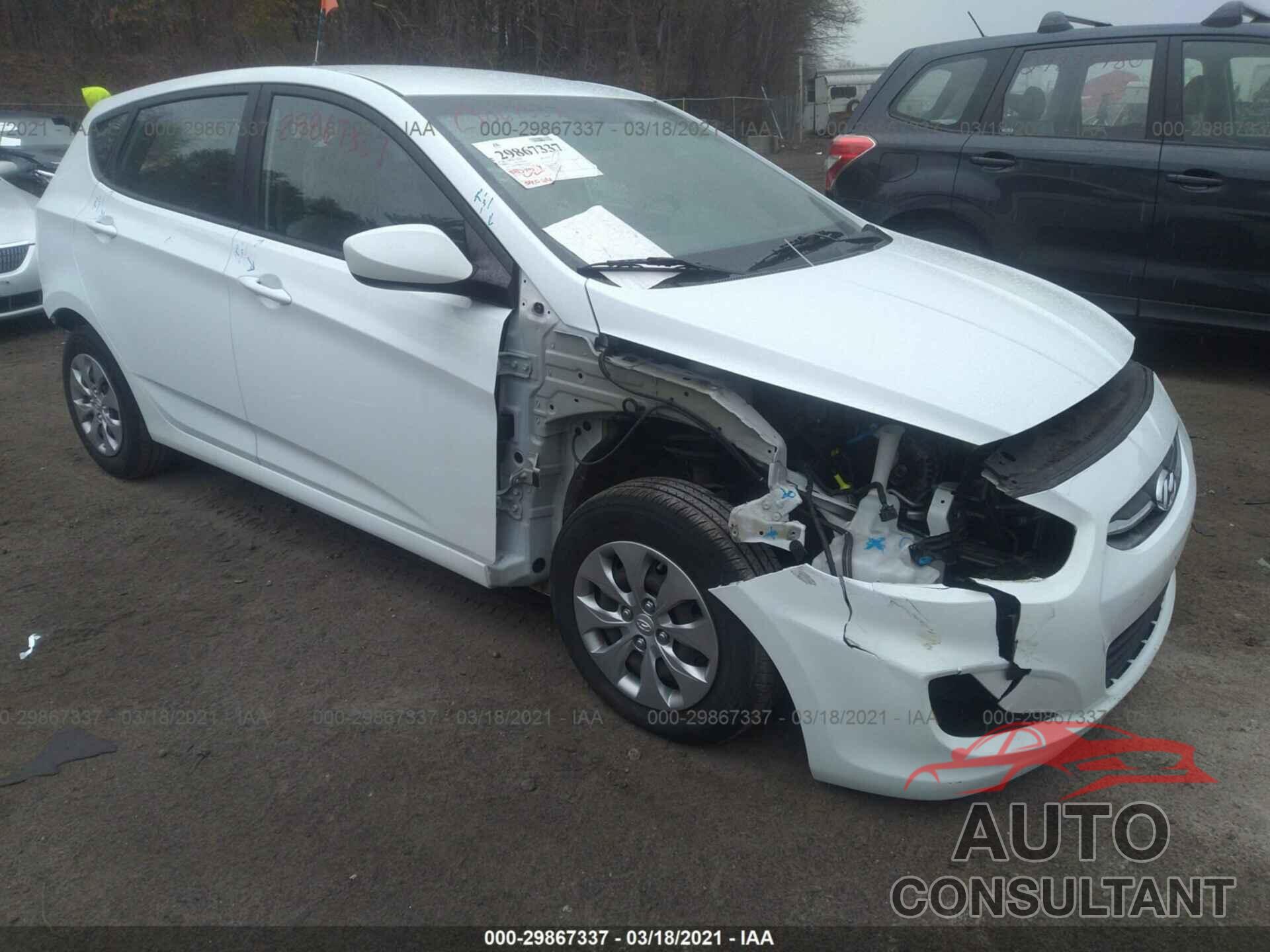 HYUNDAI ACCENT 2017 - KMHCT5AEXHU310166