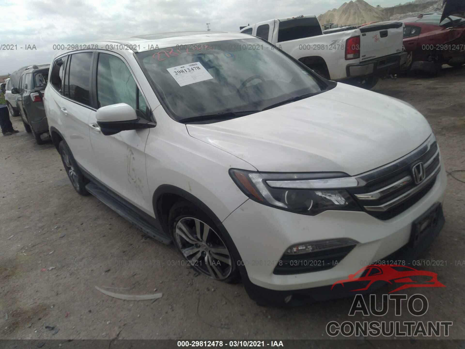 HONDA PILOT 2017 - 5FNYF5H59HB029640