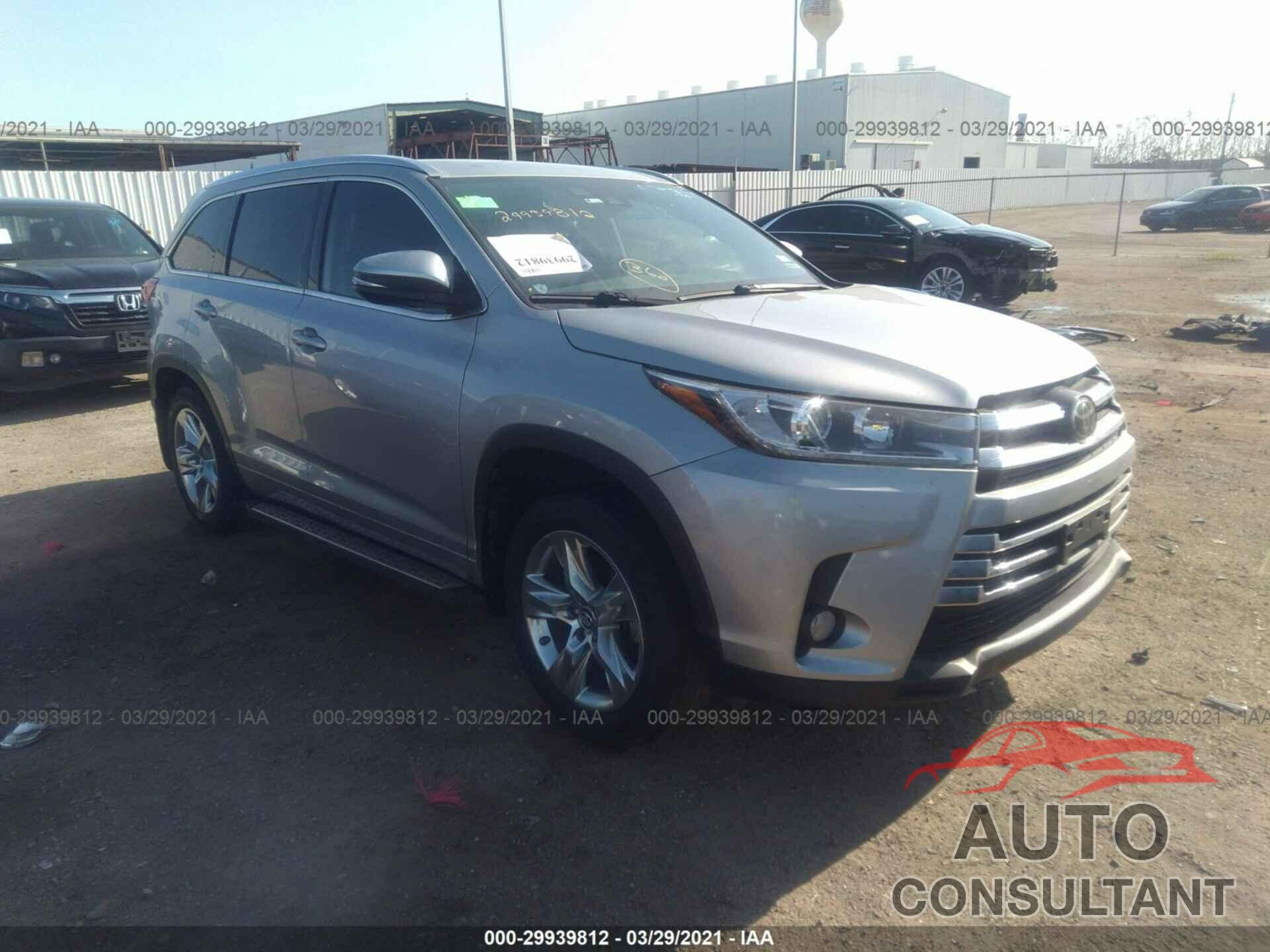 TOYOTA HIGHLANDER 2018 - 5TDYZRFH9JS258624
