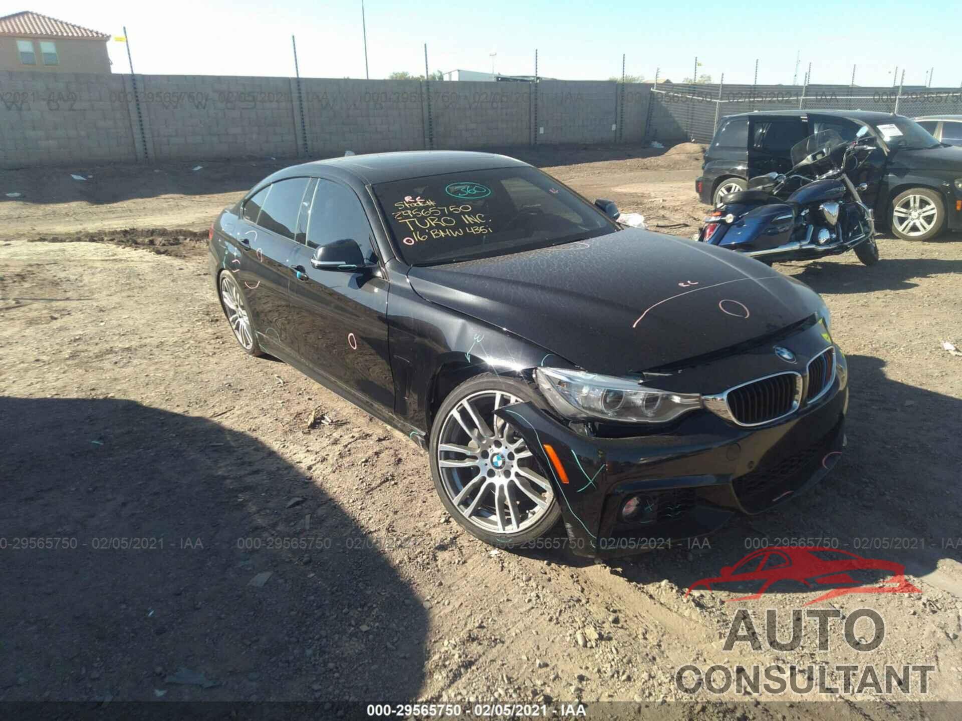 BMW 4 SERIES 2016 - WBA4A9C5XGGL87813