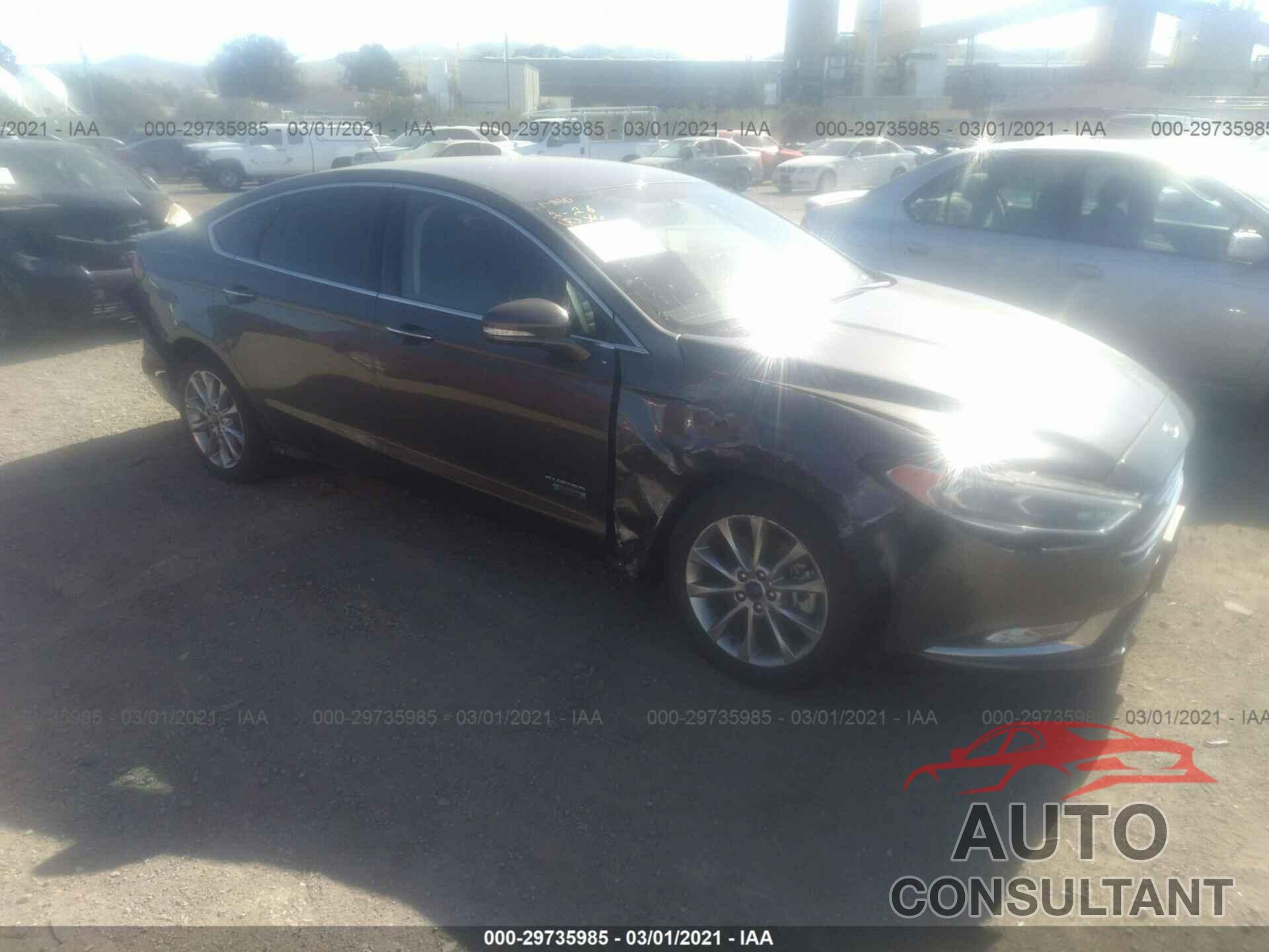 FORD FUSION ENERGI 2017 - 3FA6P0PU8HR409959