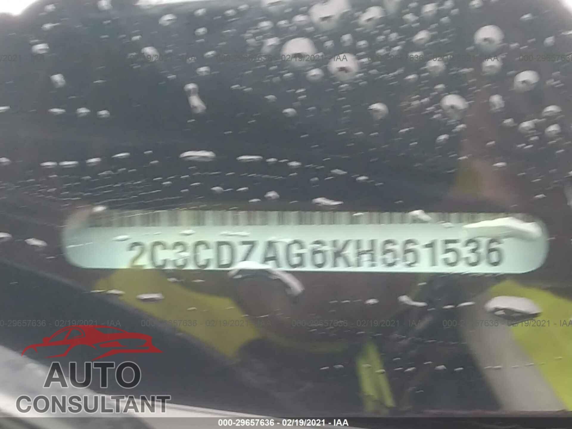 DODGE CHALLENGER 2019 - 2C3CDZAG6KH661536