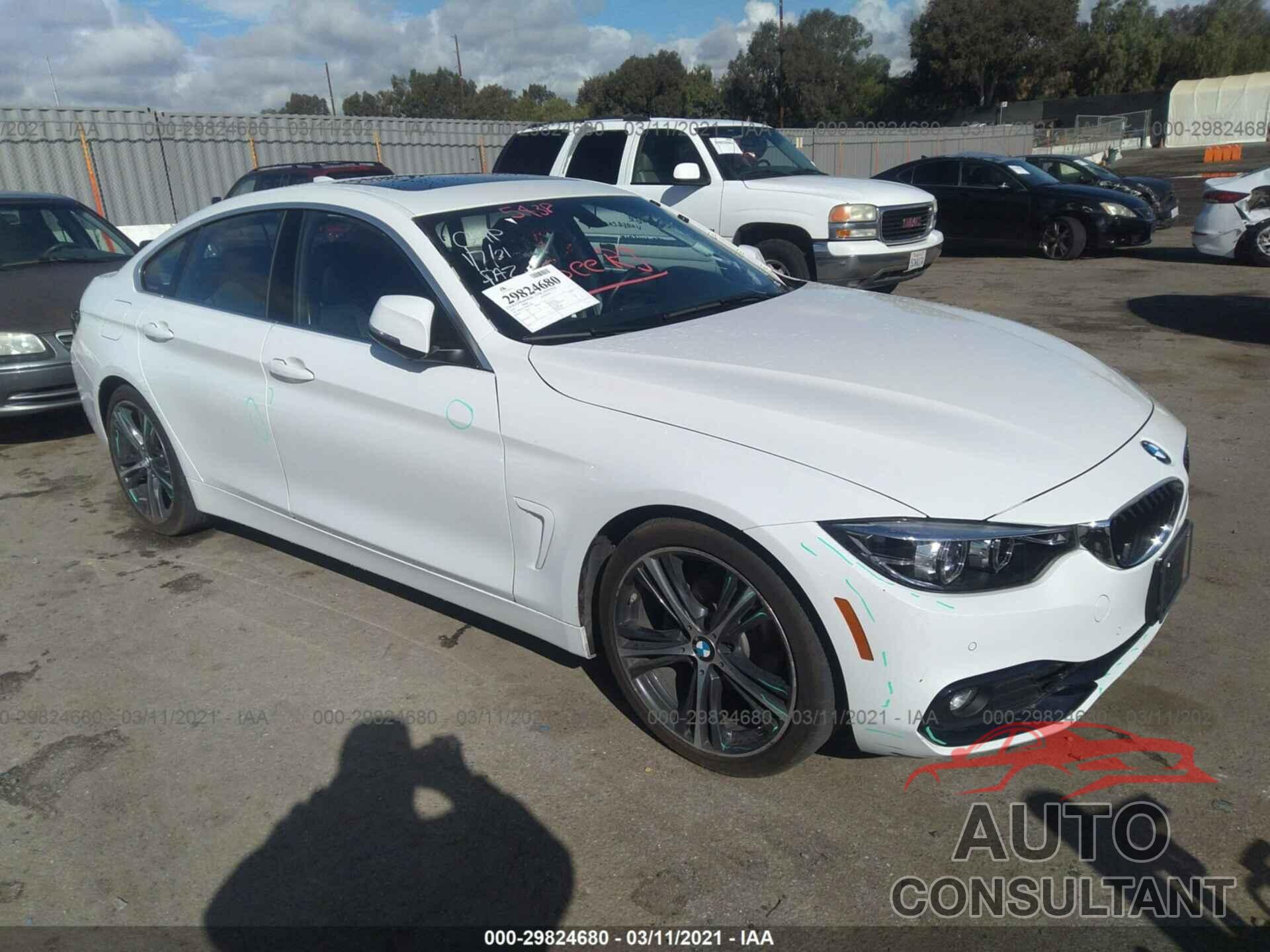 BMW 4 SERIES 2019 - WBA4J1C54KBM16164