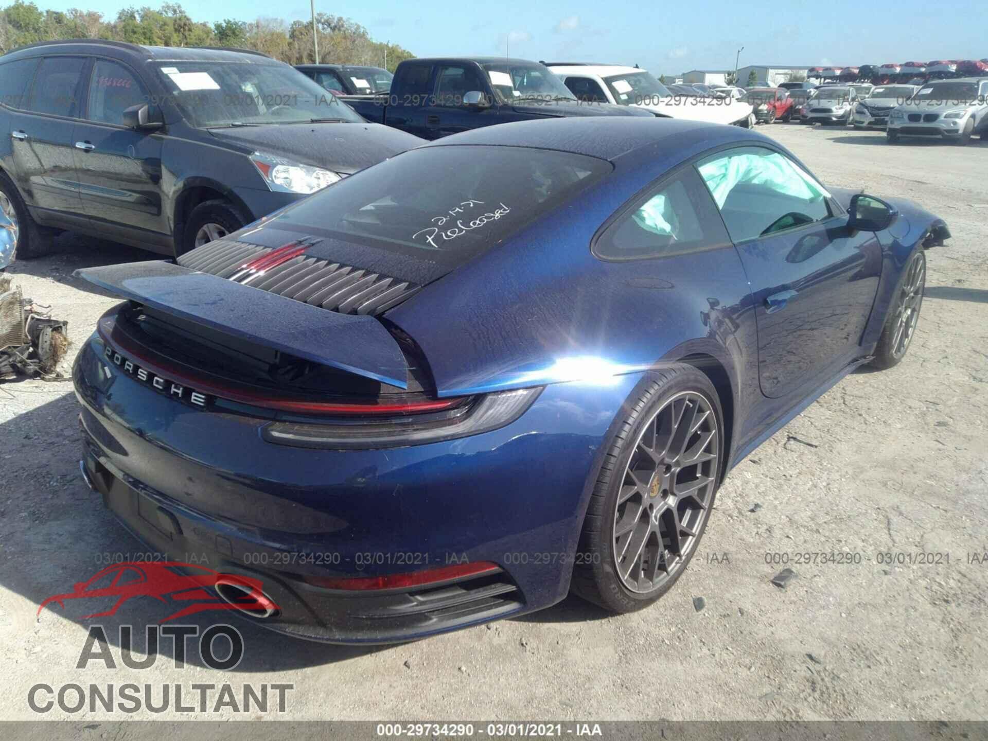 PORSCHE 911 2020 - WP0AA2A96LS205177