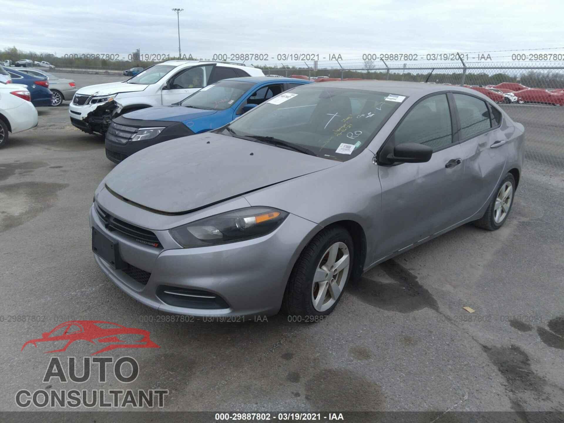 DODGE DART 2016 - 1C3CDFBB7GD762137