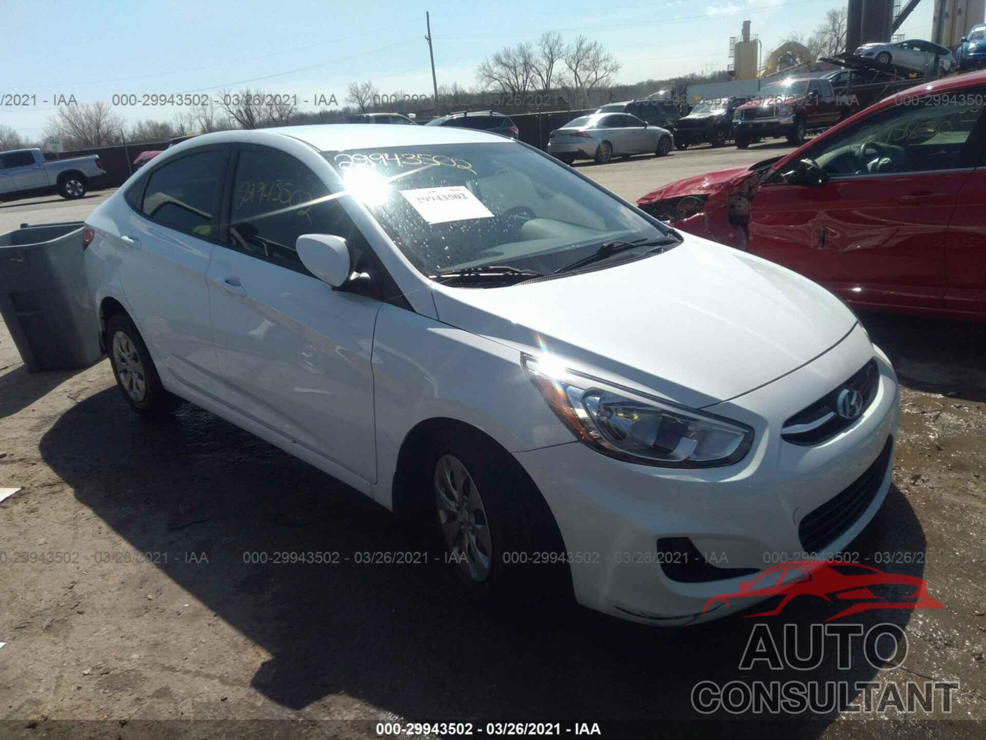 HYUNDAI ACCENT 2016 - KMHCT4AE1GU137307