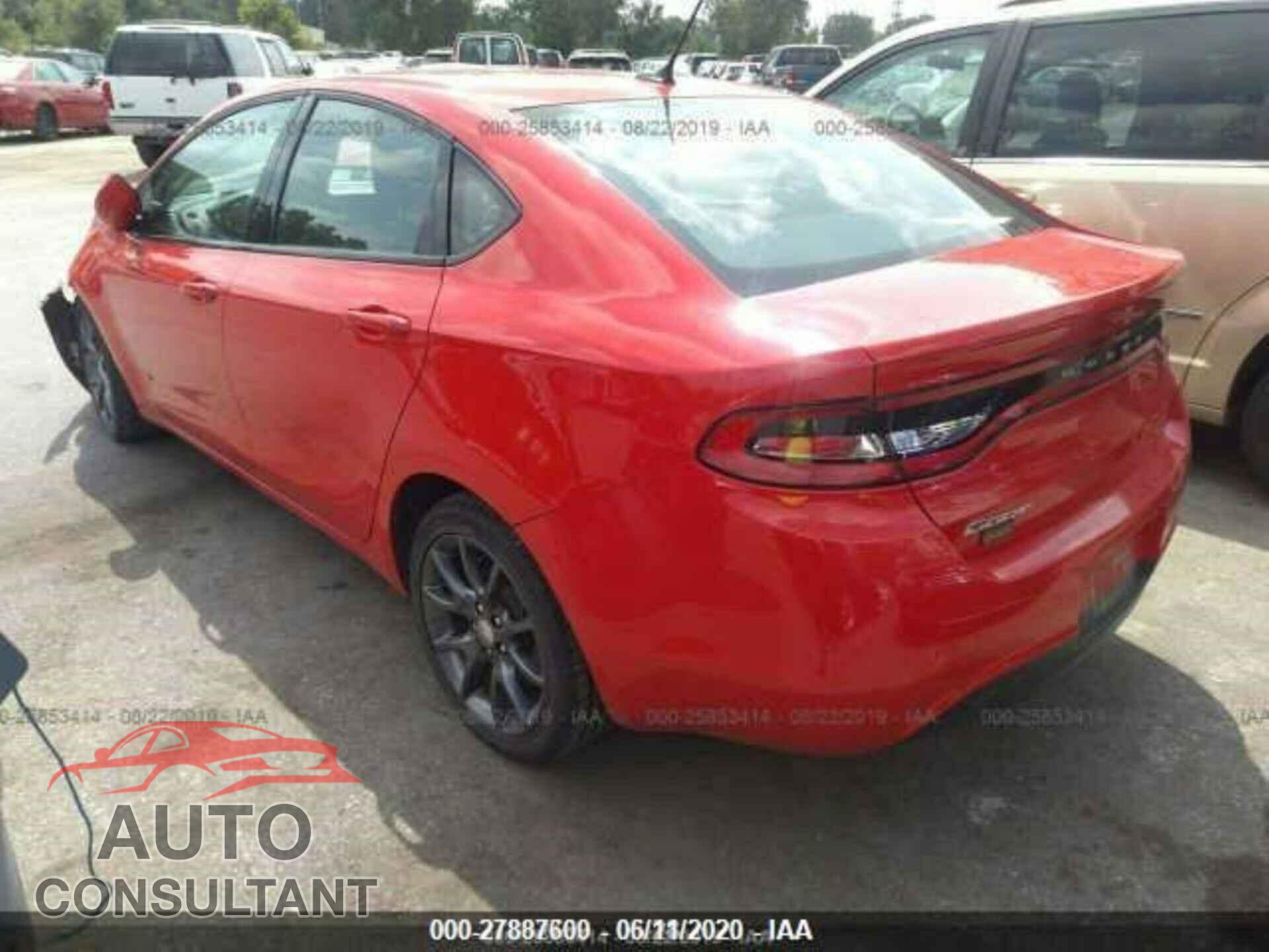 DODGE DART 2016 - 1C3CDFAA8GD684573