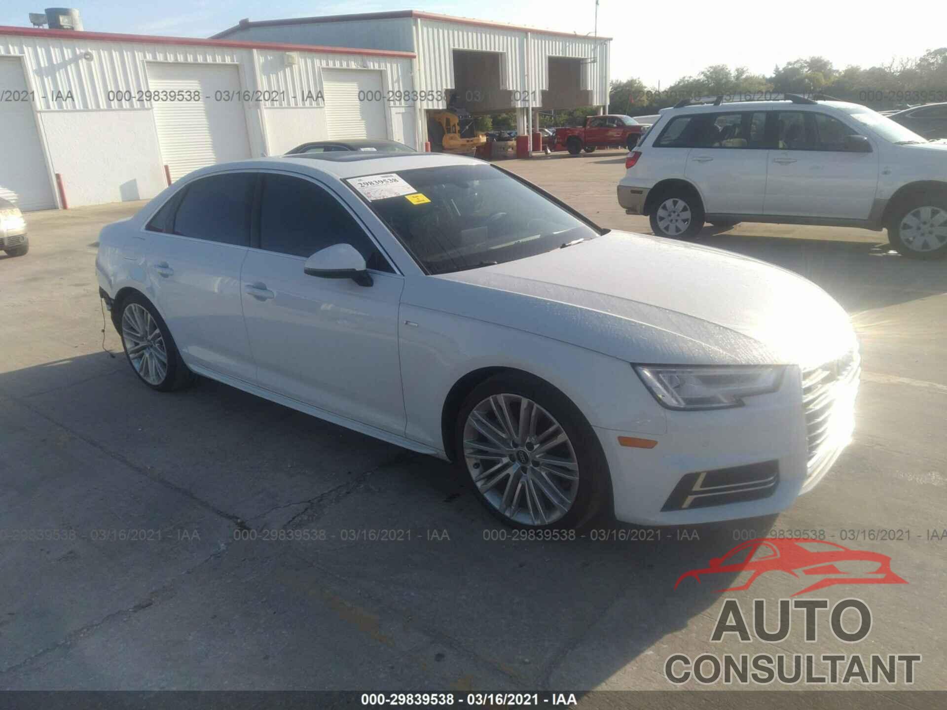 AUDI A4 2017 - WAUENAF46HN023088