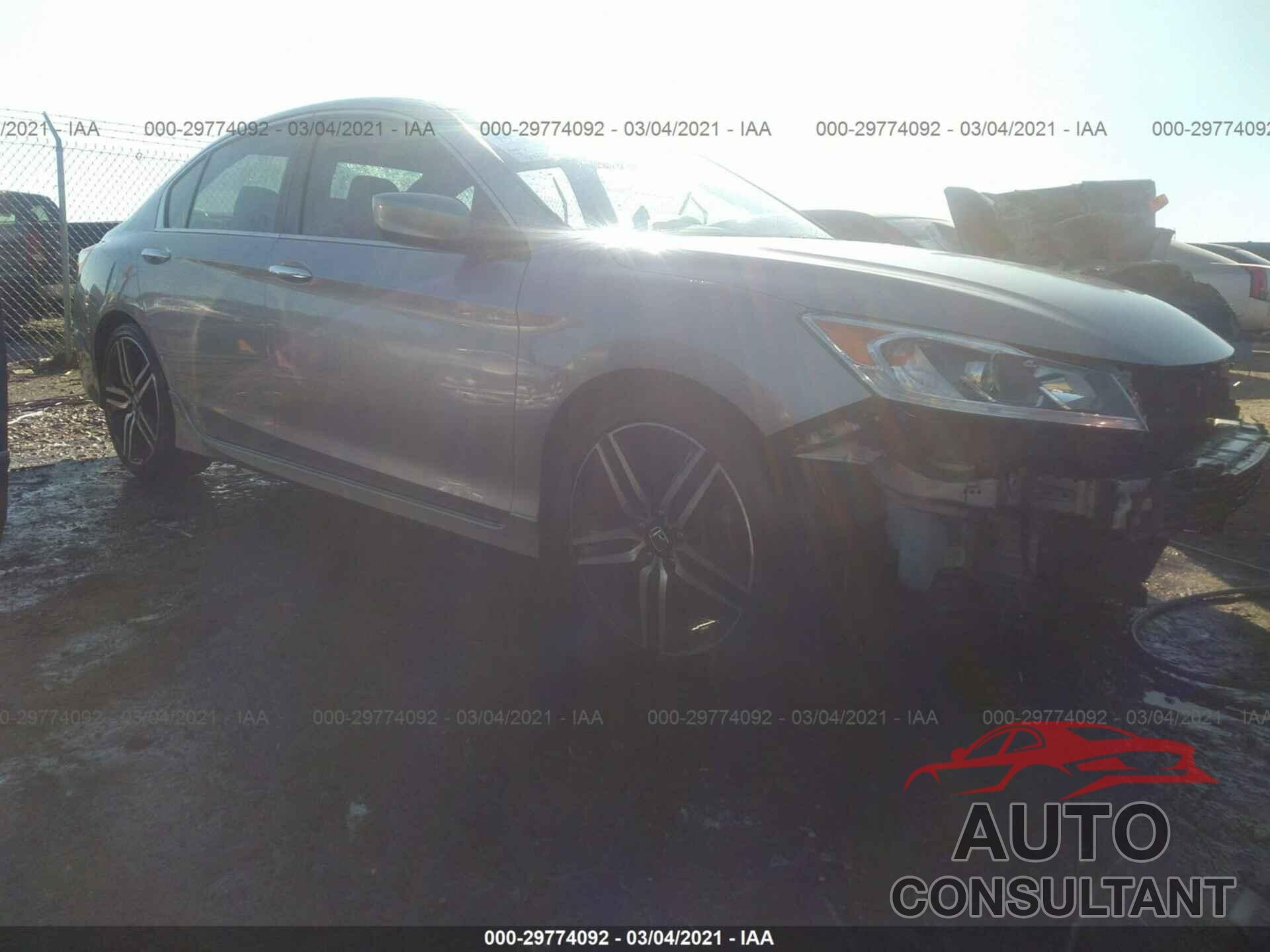 HONDA ACCORD SEDAN 2016 - 1HGCR2F68GA032629