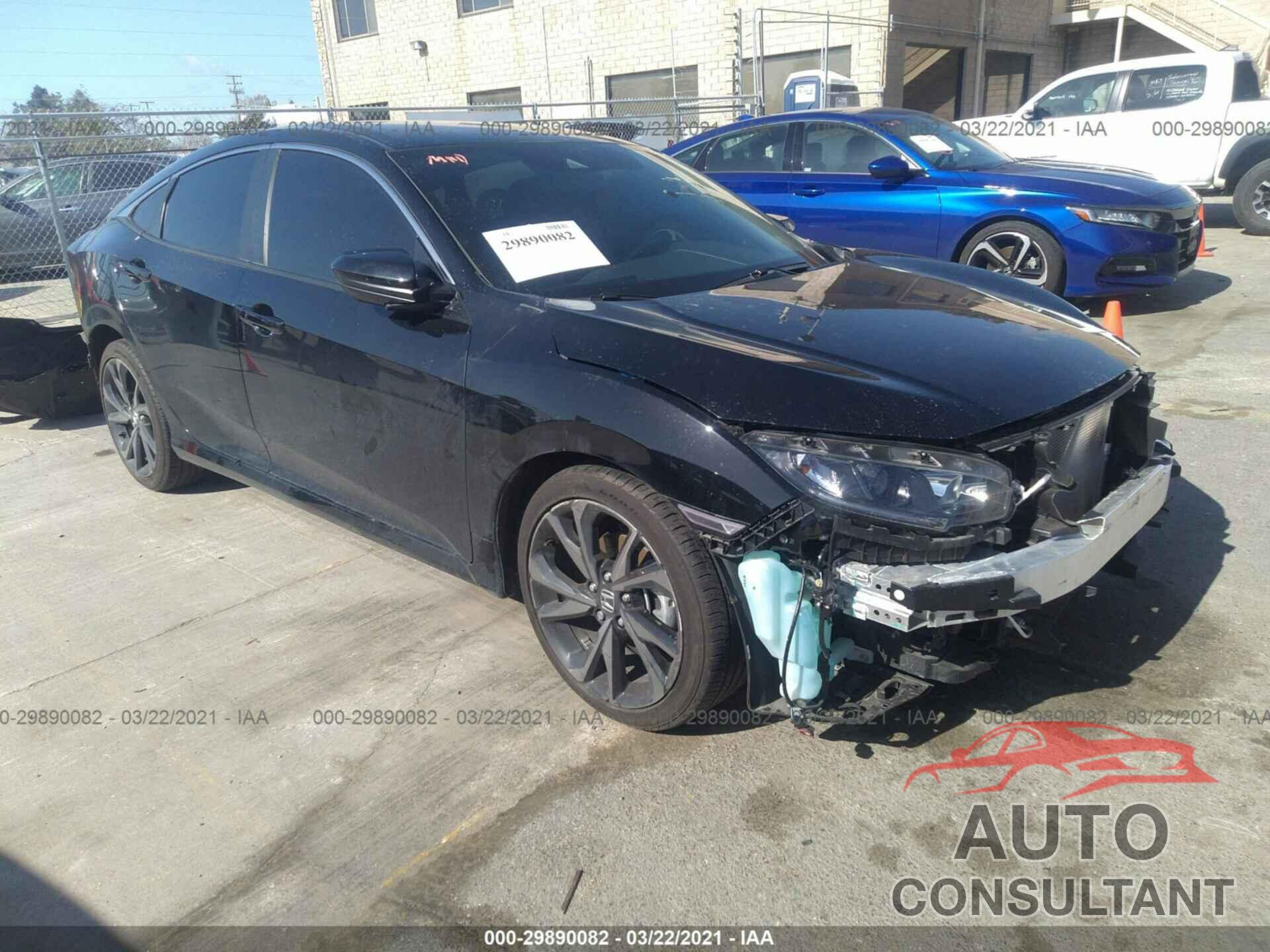 HONDA CIVIC SEDAN 2019 - 19XFC2F82KE207803