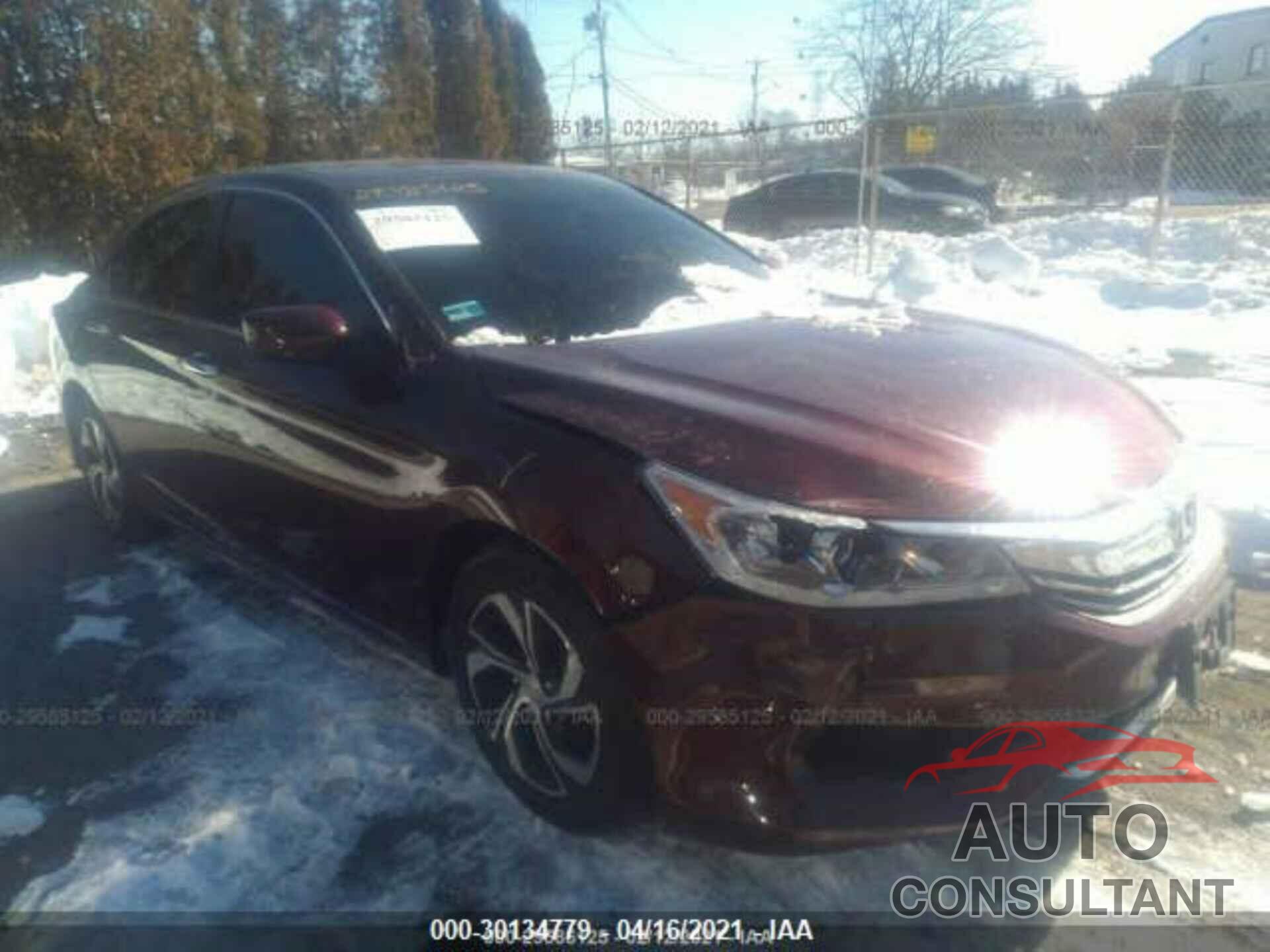HONDA ACCORD SEDAN 2016 - 1HGCR2F38GA155515