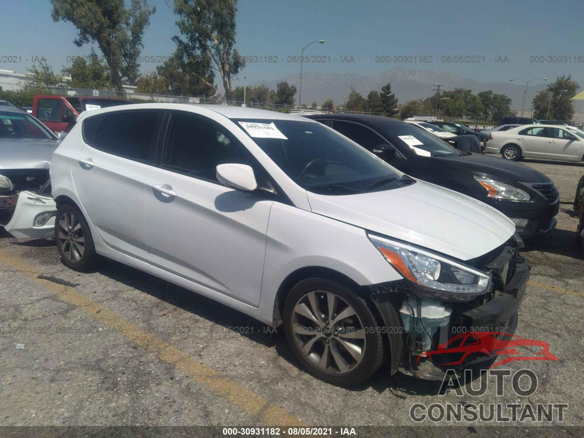 HYUNDAI ACCENT 2017 - KMHCU5AEXHU357226