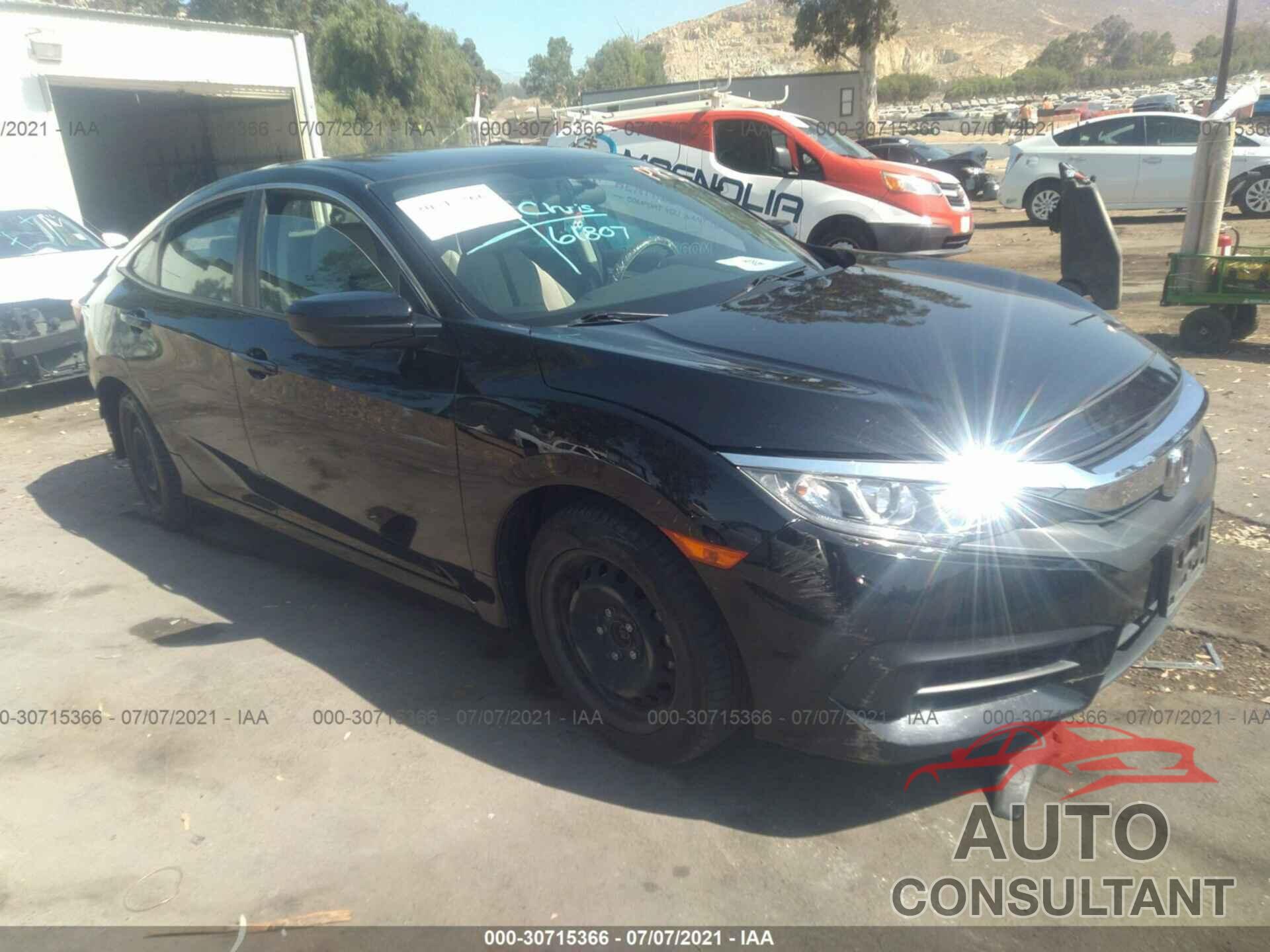 HONDA CIVIC SEDAN 2016 - 19XFC2F51GE212794