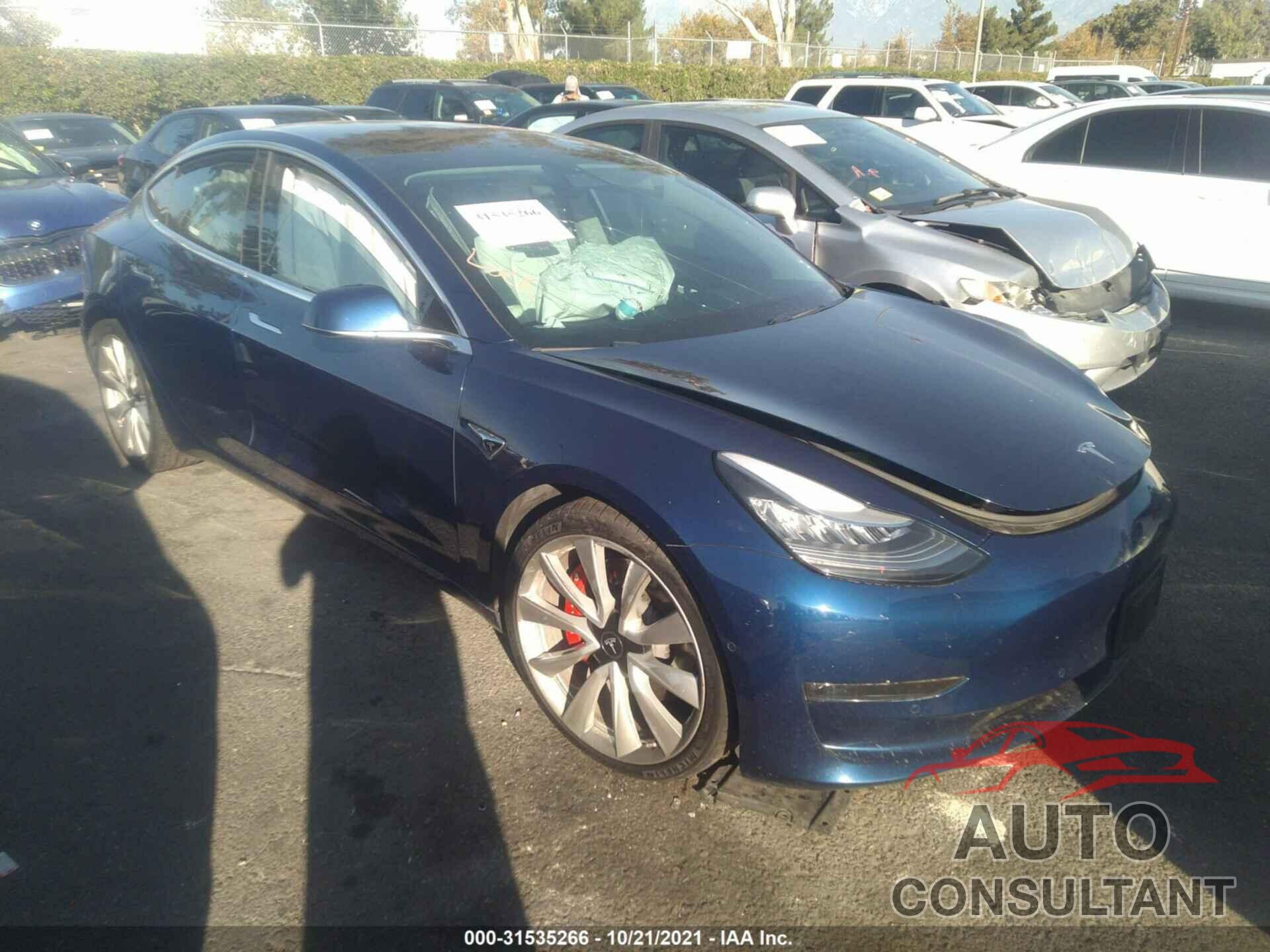 TESLA MODEL 3 2018 - 5YJ3E1EB1JF080684