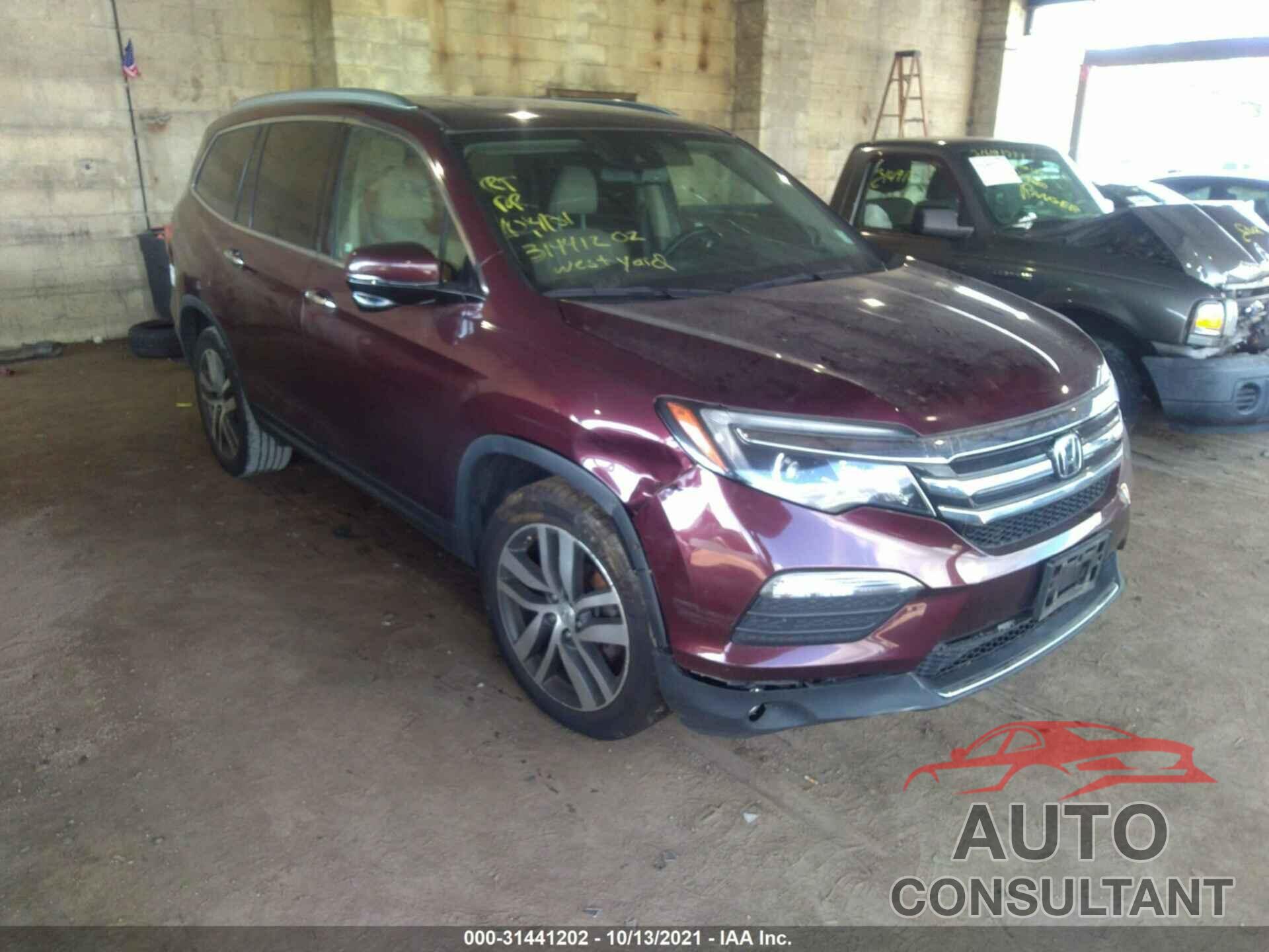 HONDA PILOT 2017 - 5FNYF6H91HB005387