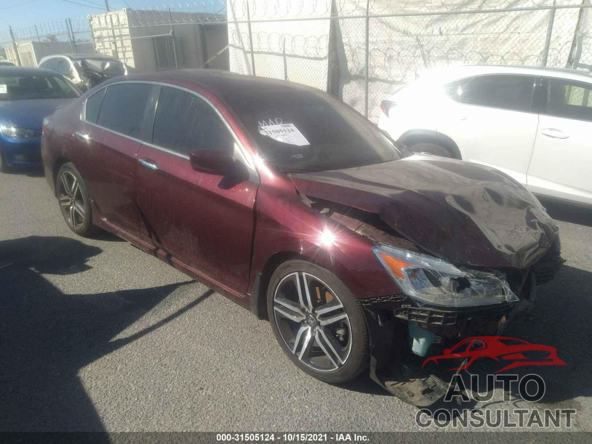 HONDA ACCORD SEDAN 2017 - 1HGCR2F52HA307257