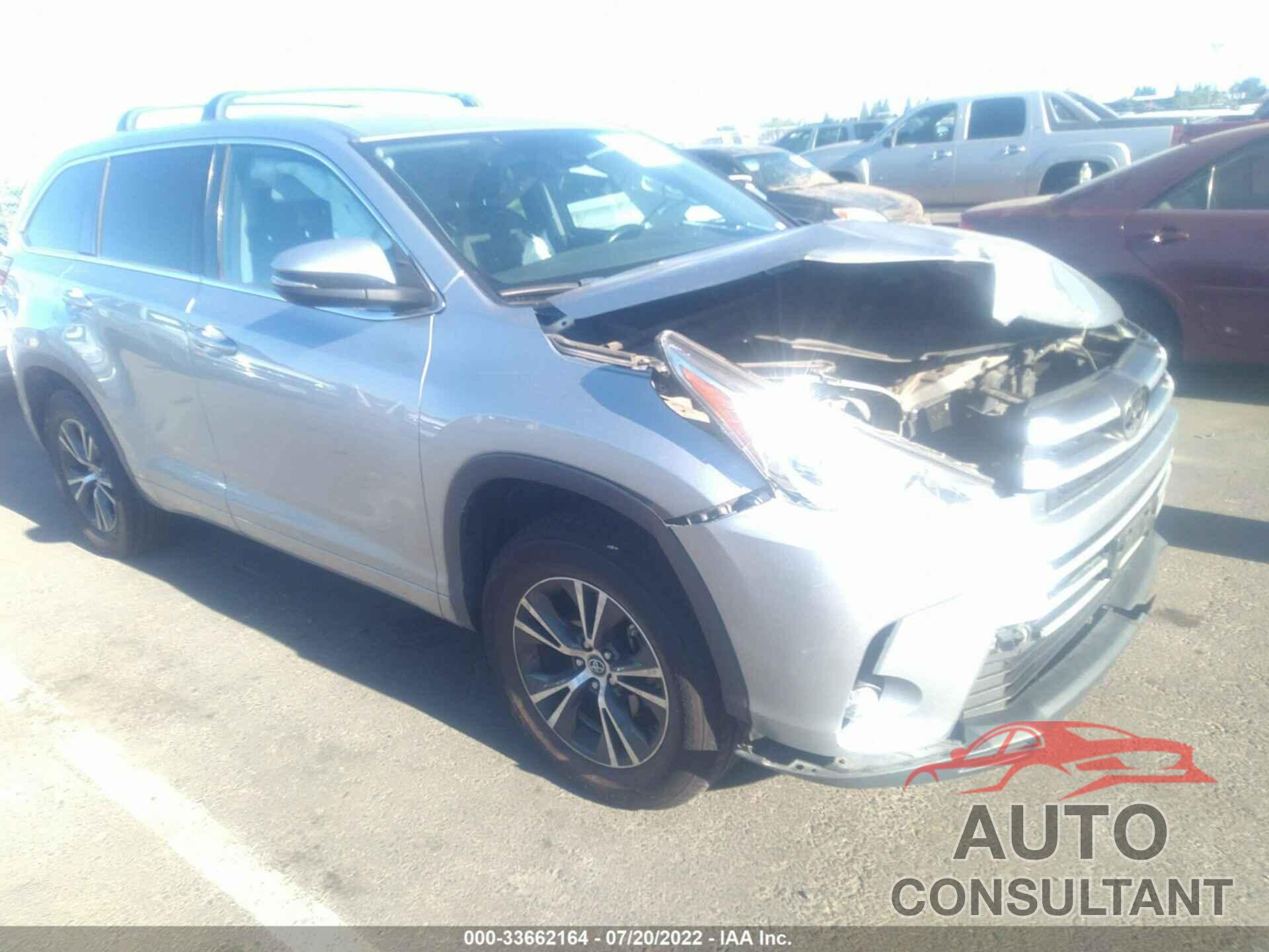 TOYOTA HIGHLANDER 2017 - 5TDZZRFH9HS214301