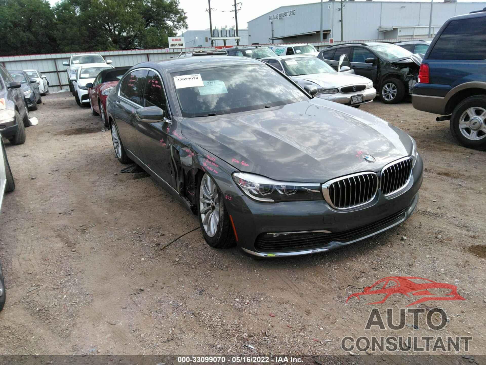 BMW 7 SERIES 2017 - WBA7E2C5XHG740075