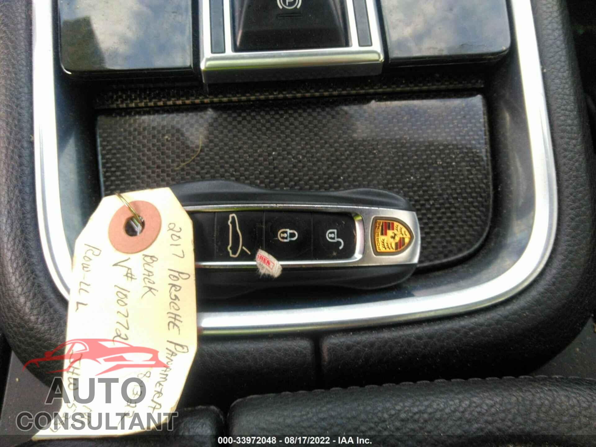 PORSCHE PANAMERA 2017 - WP0AA2A7XHL100772