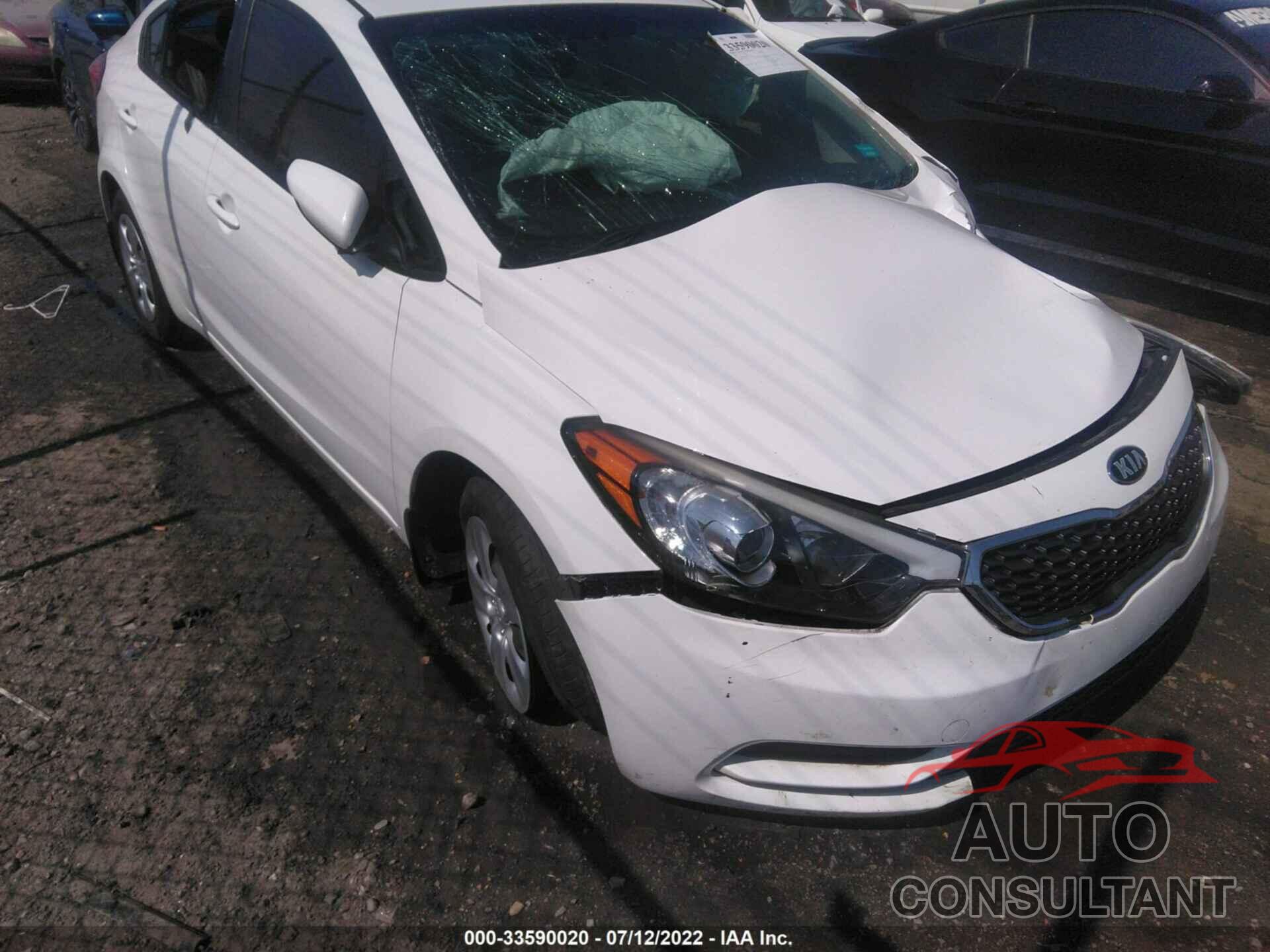 KIA FORTE 2016 - KNAFK4A60G5471803