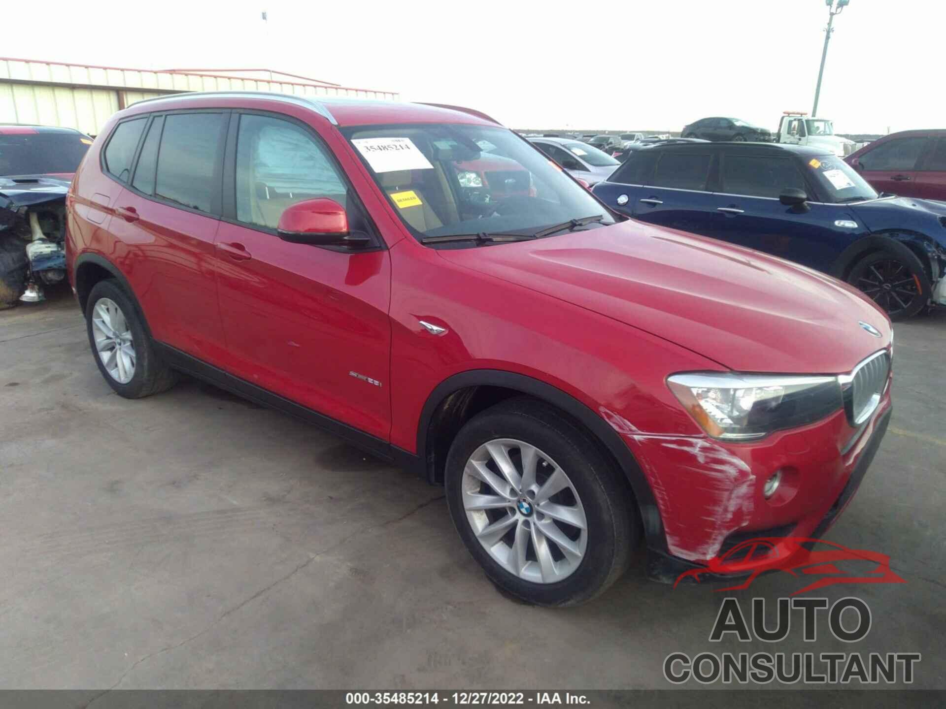 BMW X3 2016 - 5UXWZ7C51G0R32801