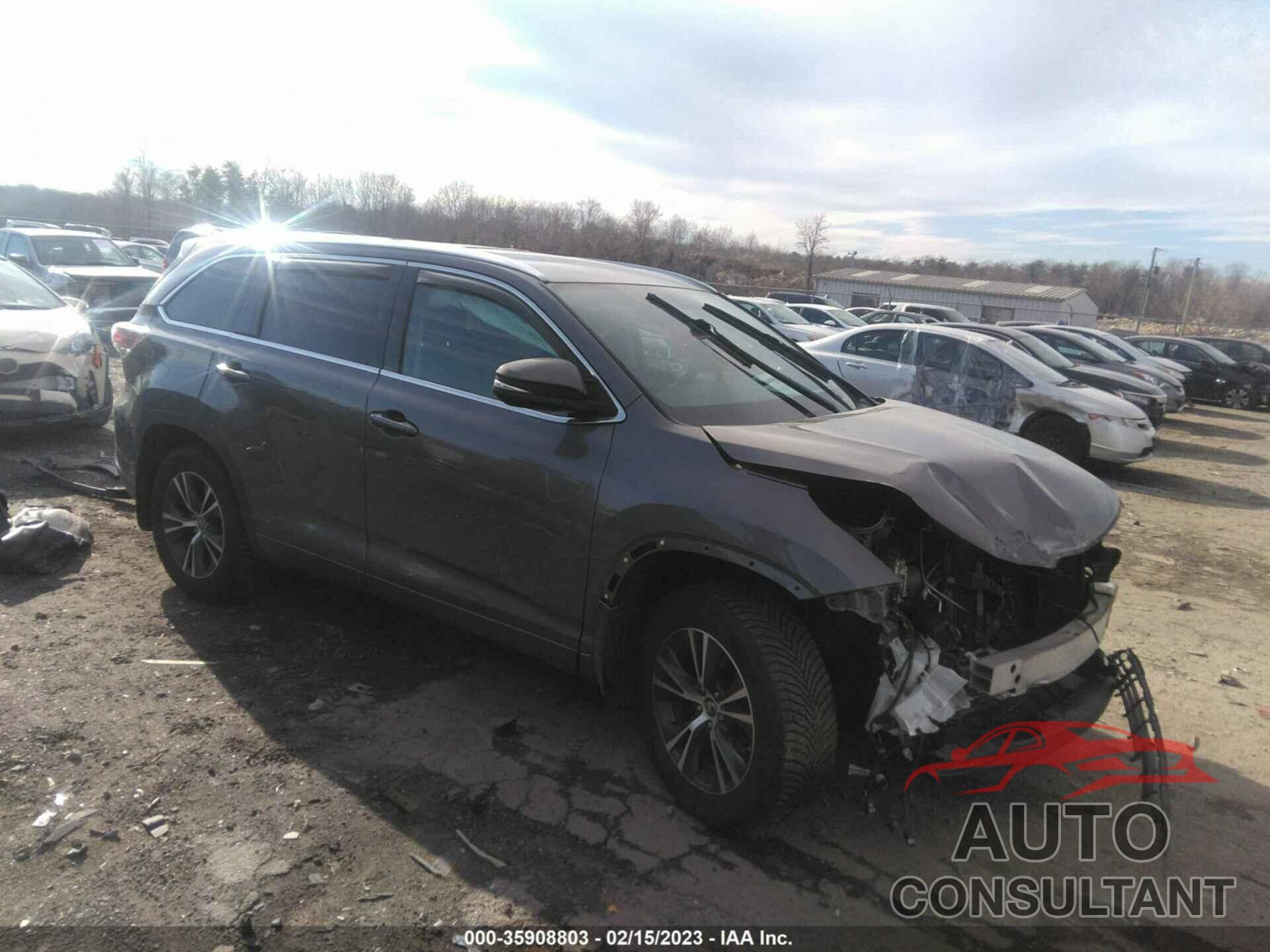 TOYOTA HIGHLANDER 2016 - 5TDJKRFH0GS257991