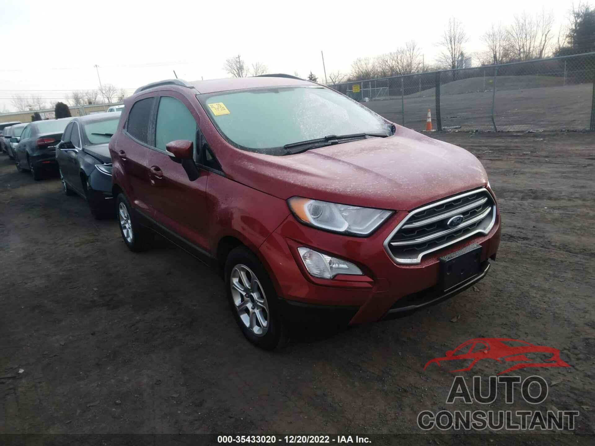 FORD ECOSPORT 2018 - MAJ3P1TE4JC190445