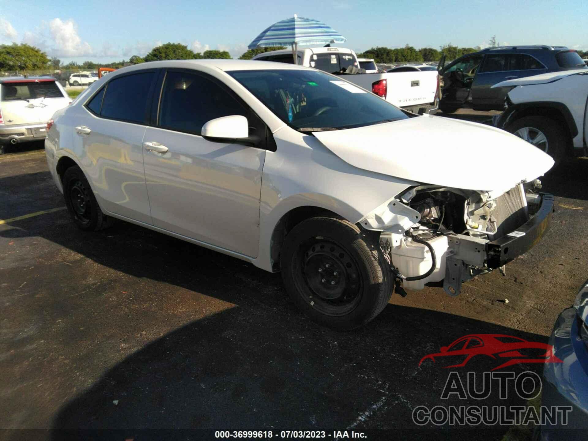 TOYOTA COROLLA 2019 - 5YFBURHE7KP936918