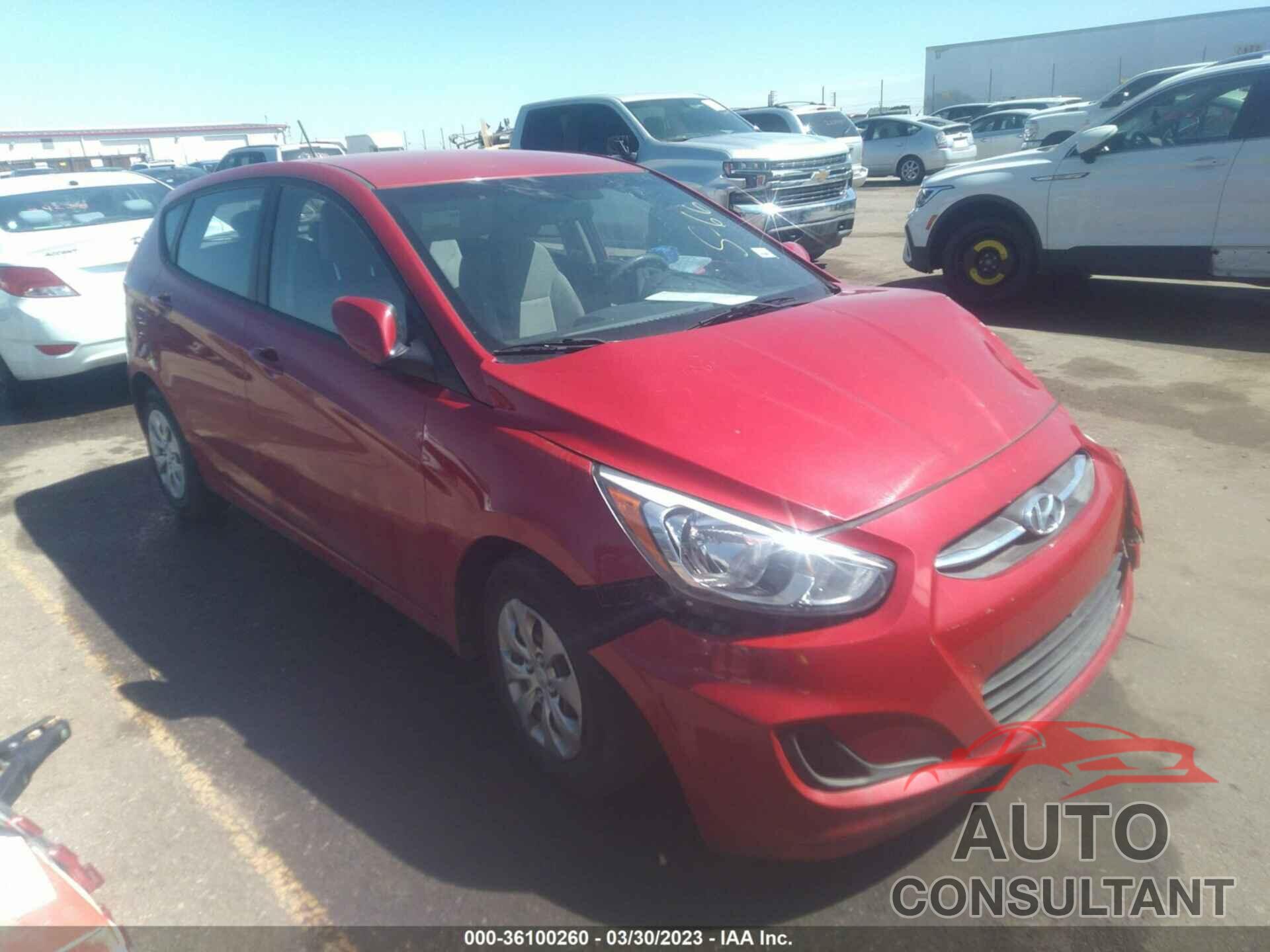 HYUNDAI ACCENT 2016 - KMHCT5AE3GU276781