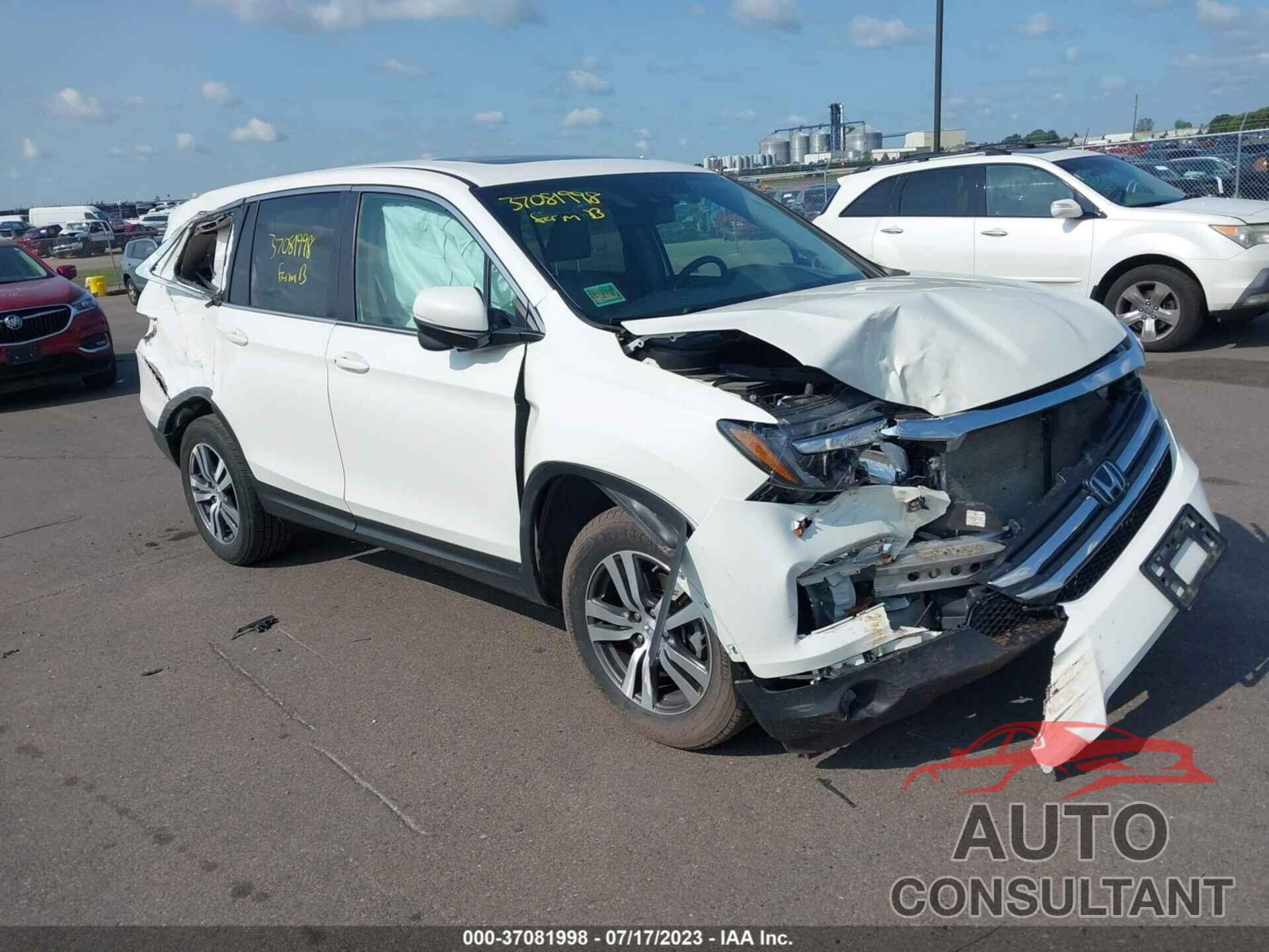 HONDA PILOT 2017 - 5FNYF6H67HB101708