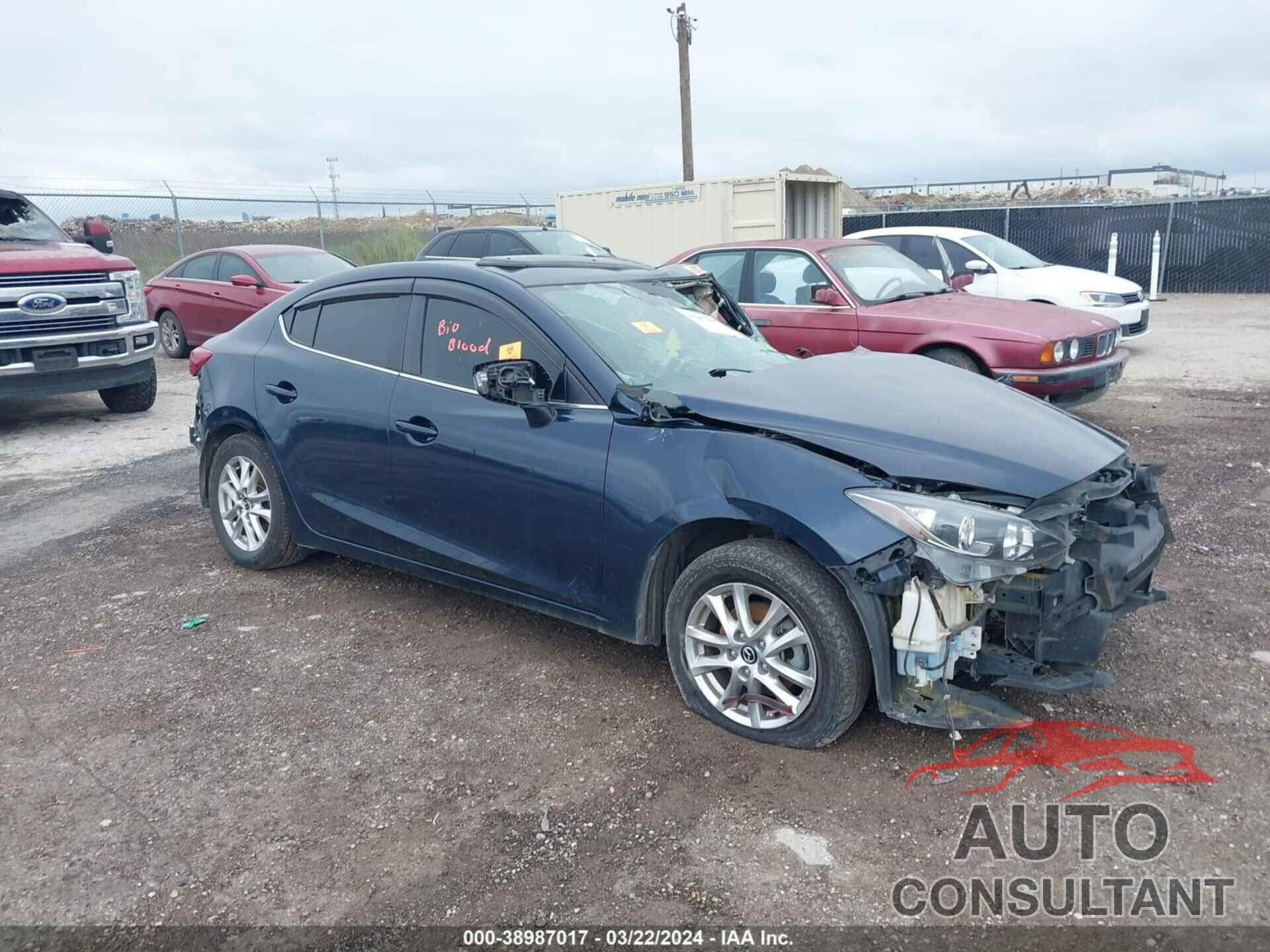 MAZDA 3 2016 - x3MZBM1X78GM27213