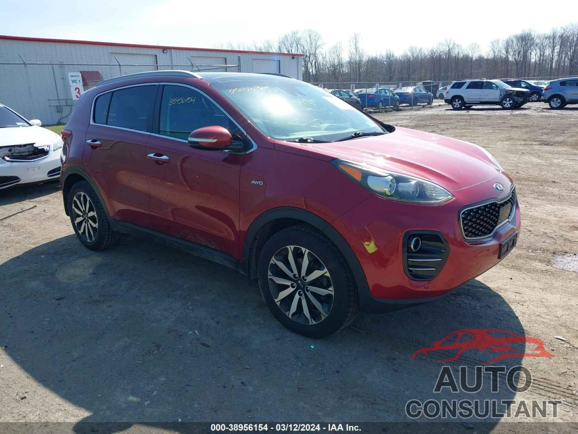 KIA SPORTAGE 2017 - KNDPNCAC6H7268645