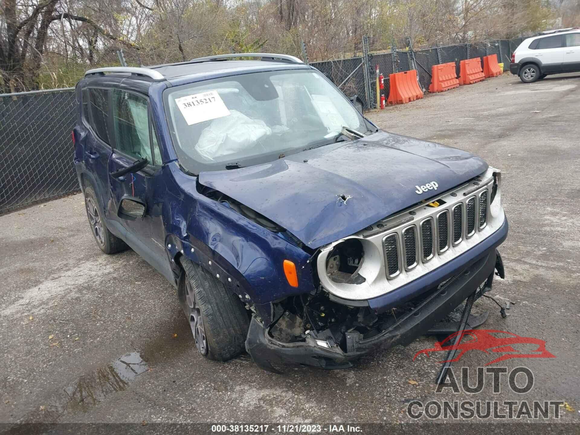 JEEP RENEGADE 2016 - ZACCJBDT9GPD01509