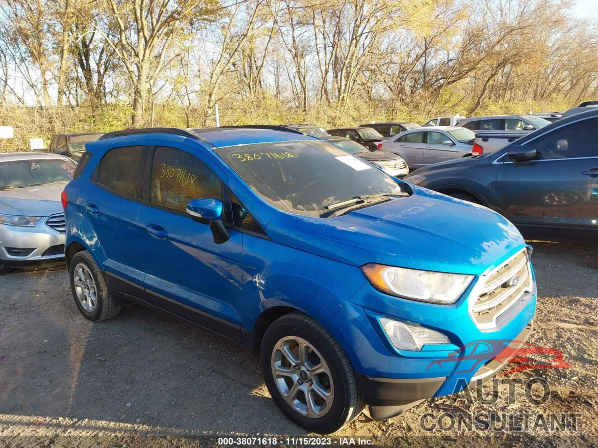 FORD ECOSPORT 2018 - MAJ3P1TE0JC228477