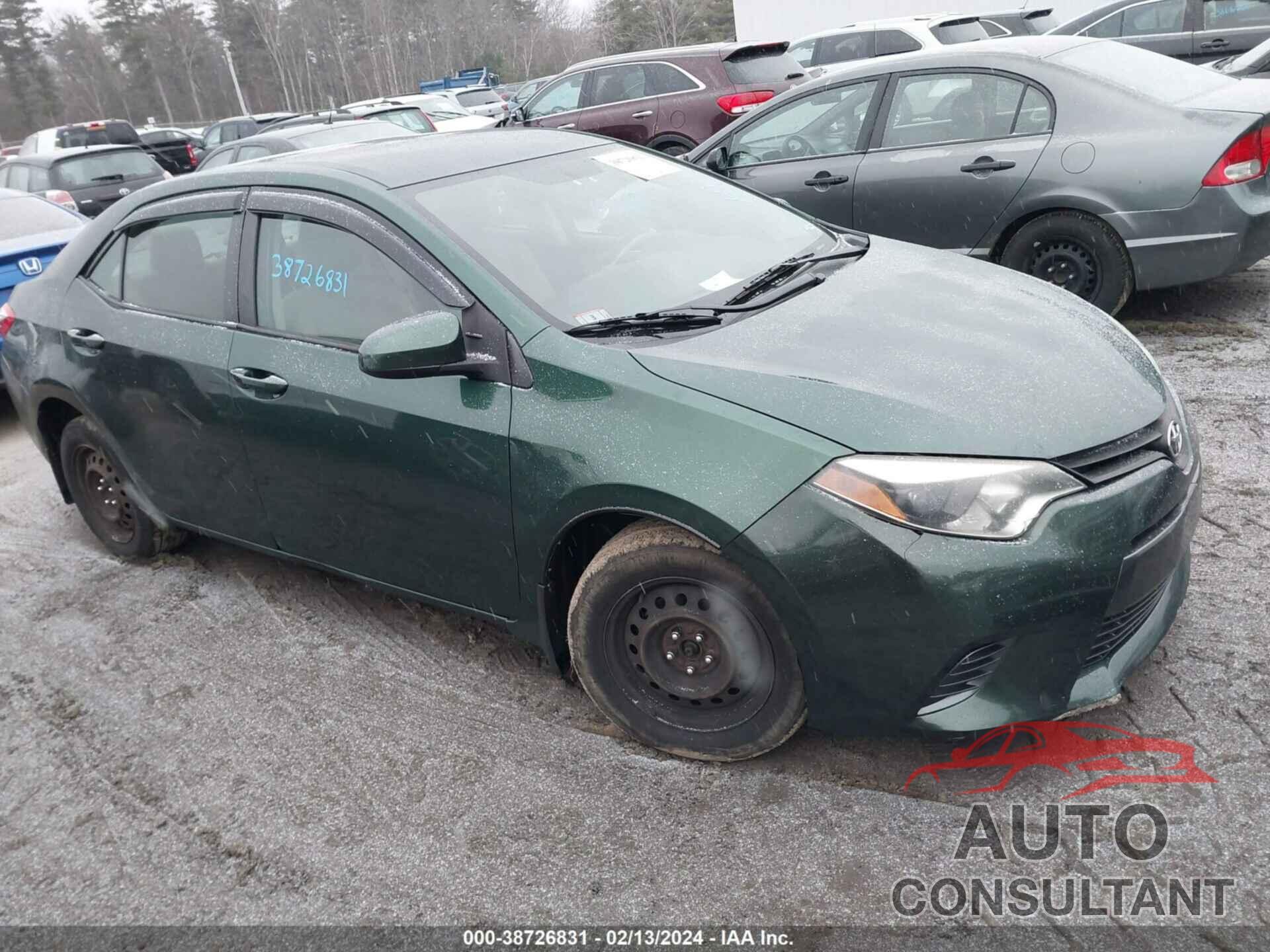 TOYOTA COROLLA 2016 - 2T1BURHE9GC499477