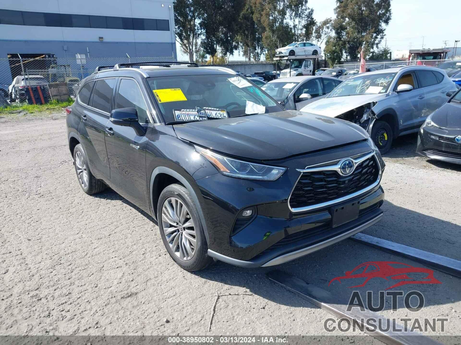 TOYOTA HIGHLANDER 2021 - 5TDFARAH8MS007023