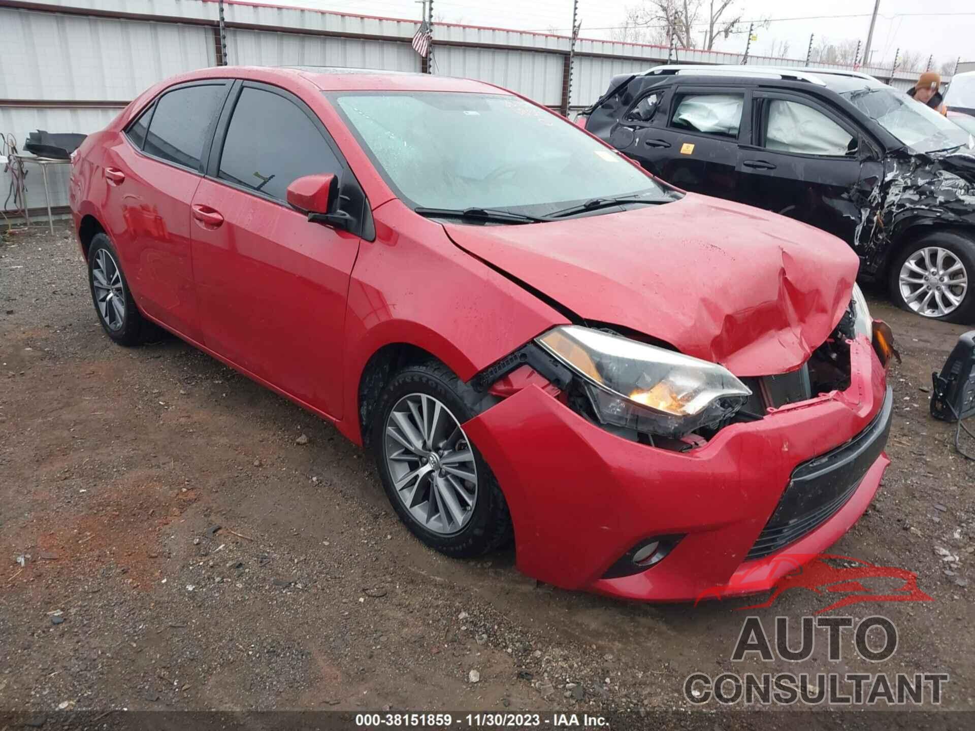TOYOTA COROLLA 2016 - 5YFBURHE1GP373243