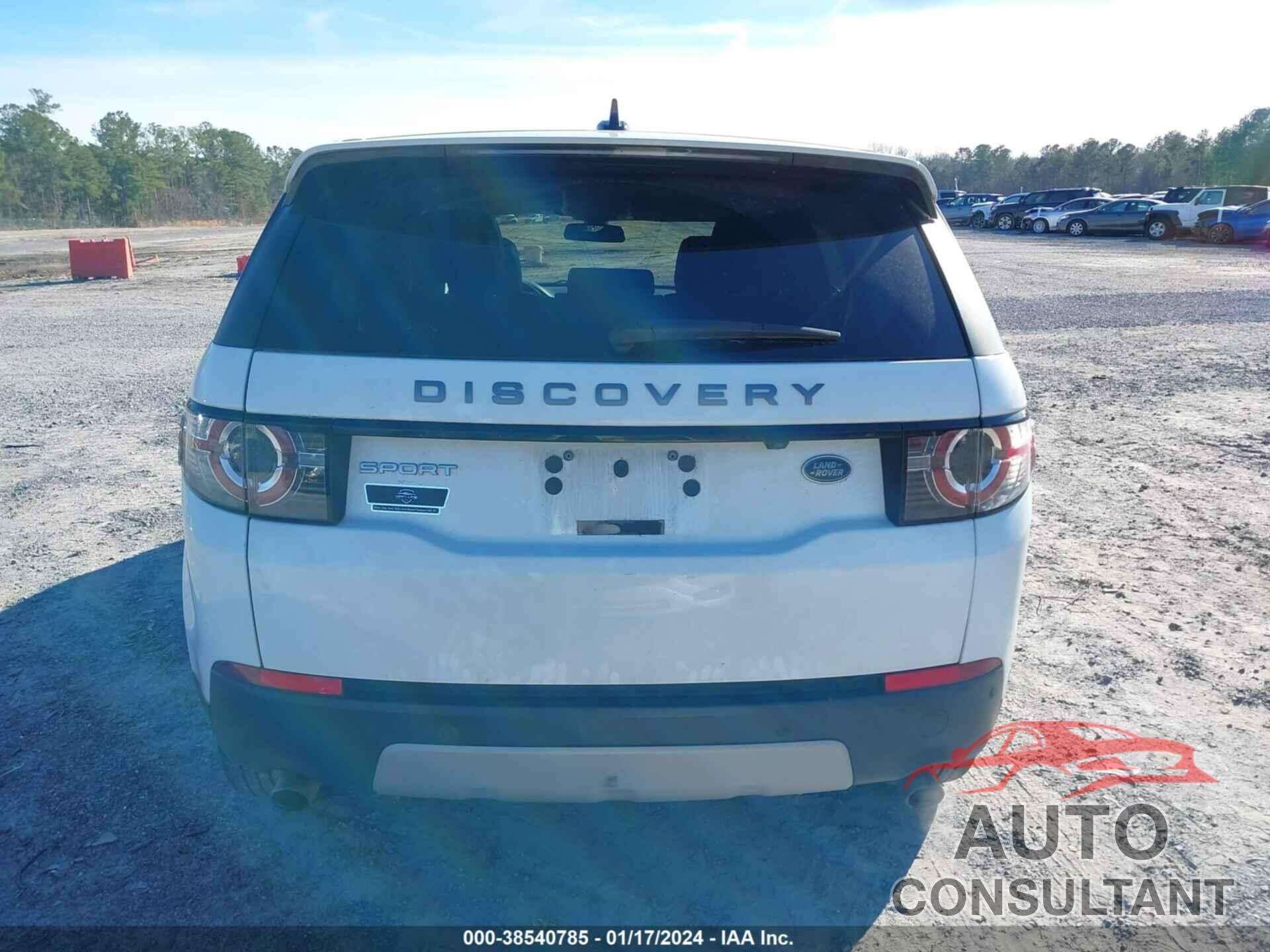 LAND ROVER DISCOVERY SPORT 2016 - SALCR2BG0GH585983