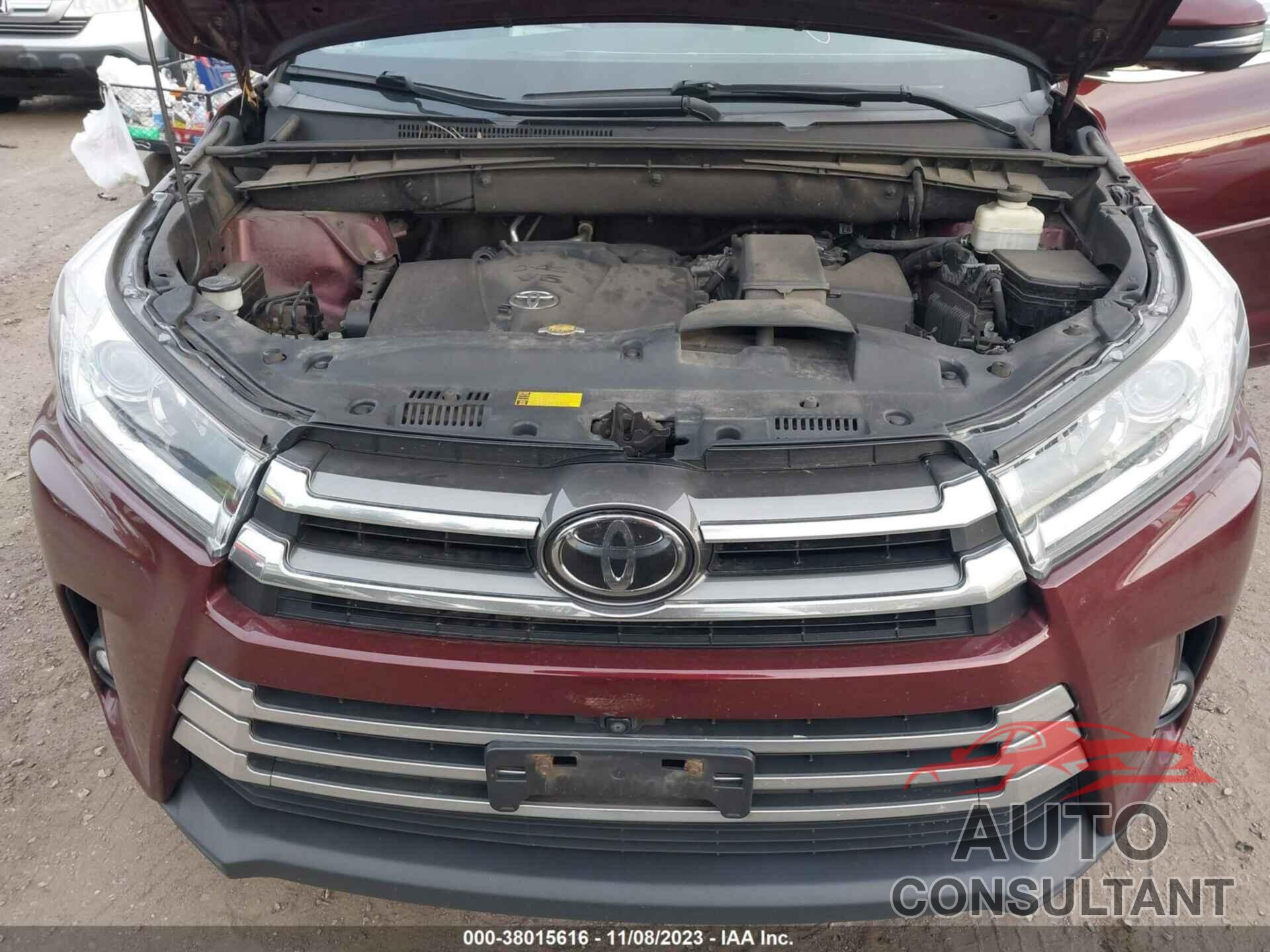 TOYOTA HIGHLANDER 2017 - 5TDDZRFHXHS367263