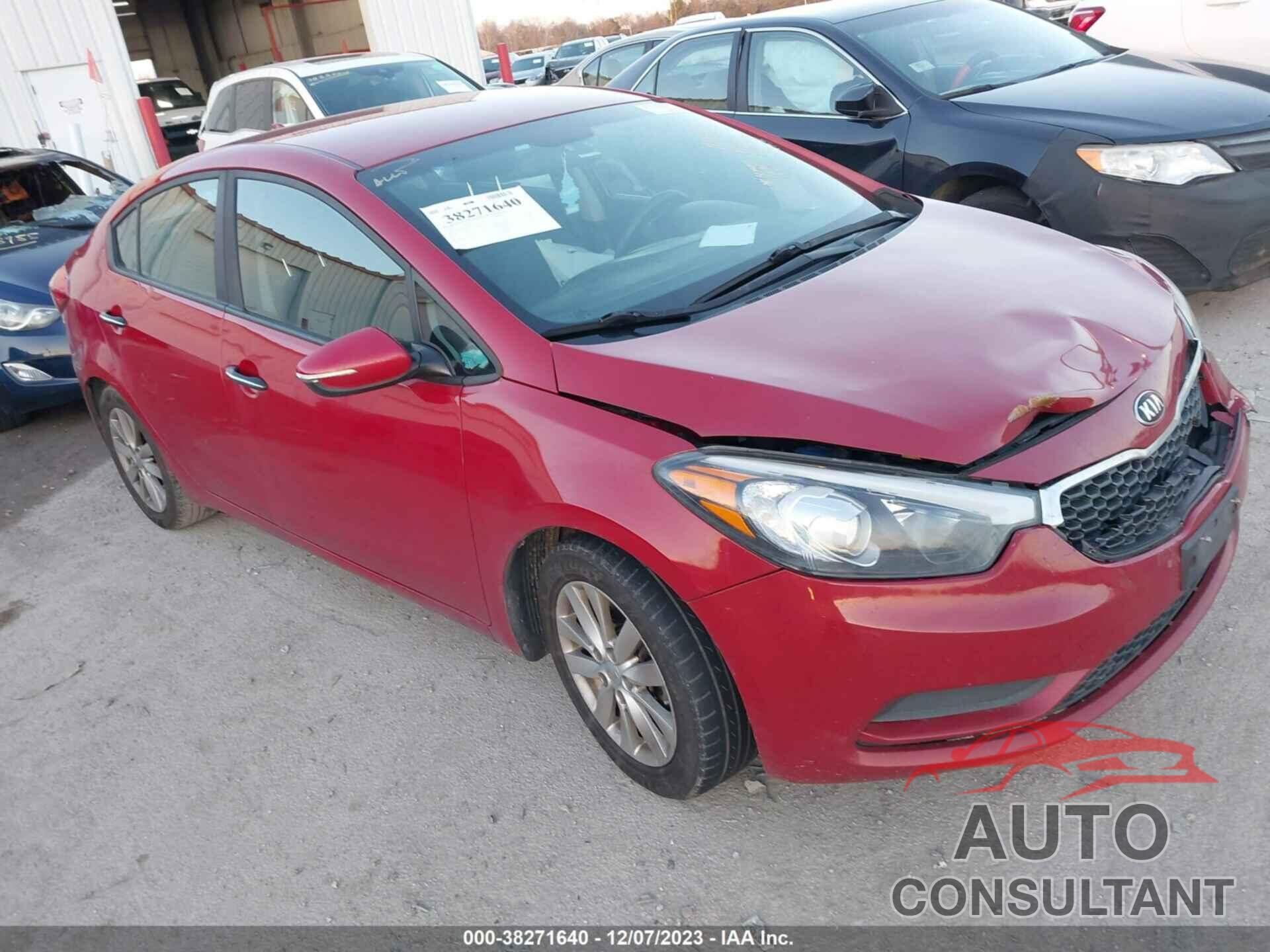 KIA FORTE 2016 - KNAFX4A61G5581275