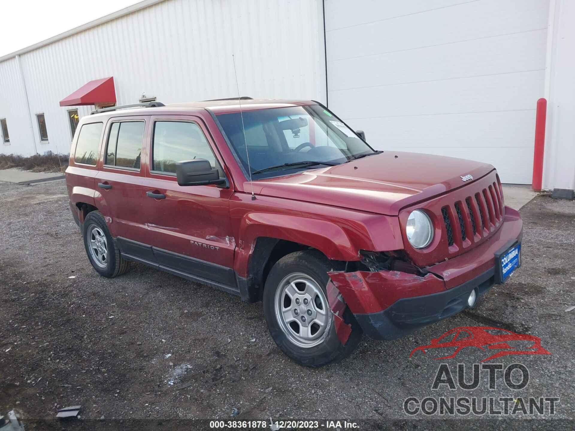 JEEP PATRIOT 2016 - 1C4NJPBA5GD513880