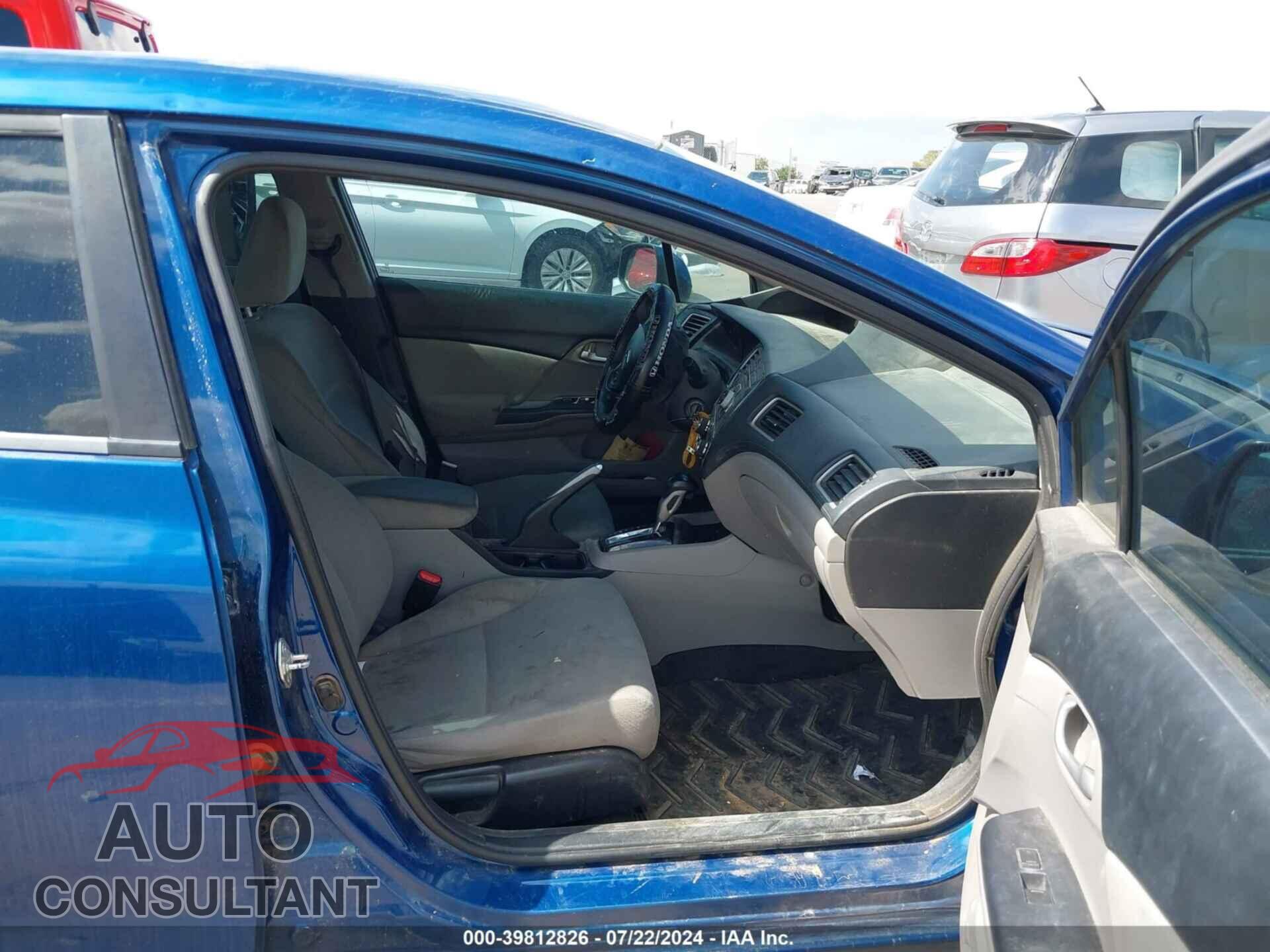 HONDA CIVIC 2013 - 19XFB2F50DE078083