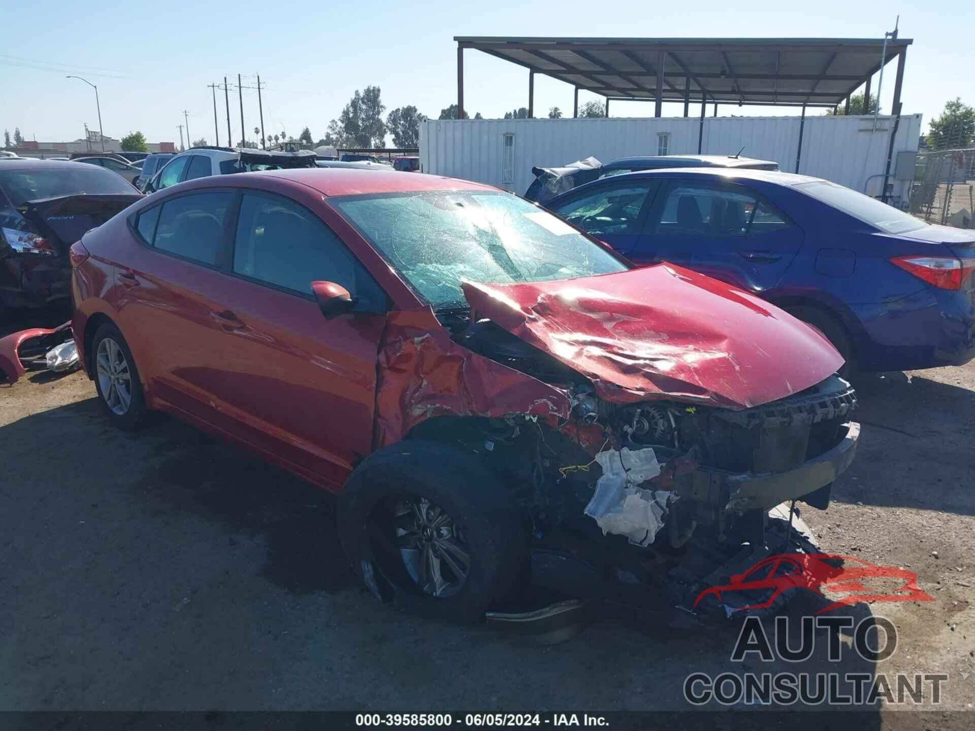 HYUNDAI ELANTRA 2017 - 5NPD84LF3HH137479
