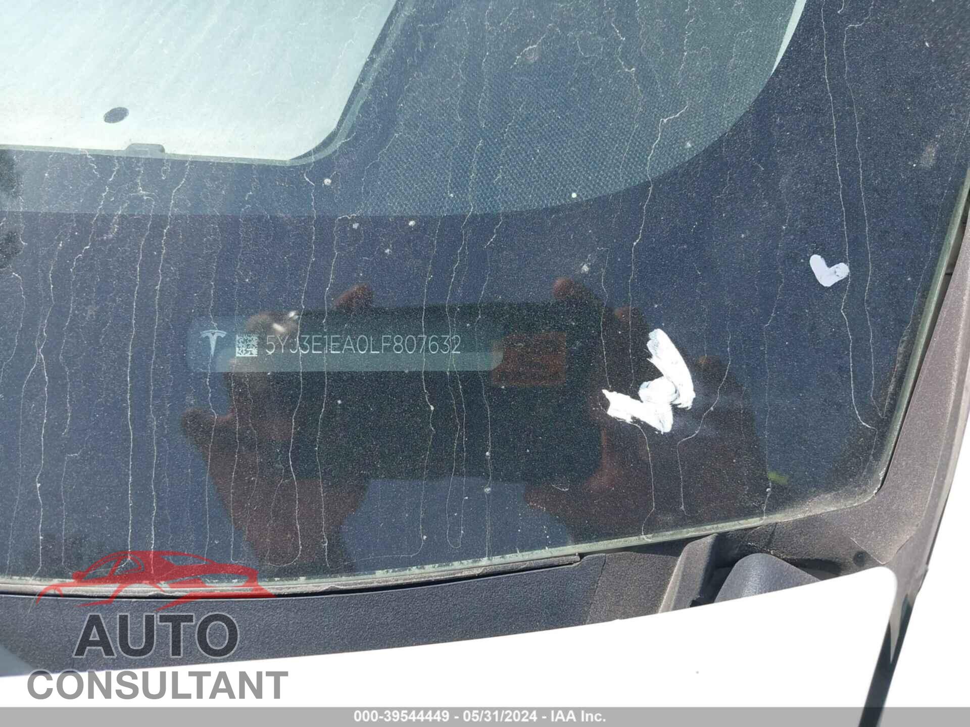 TESLA MODEL 3 2020 - 5YJ3E1EA0LF807632