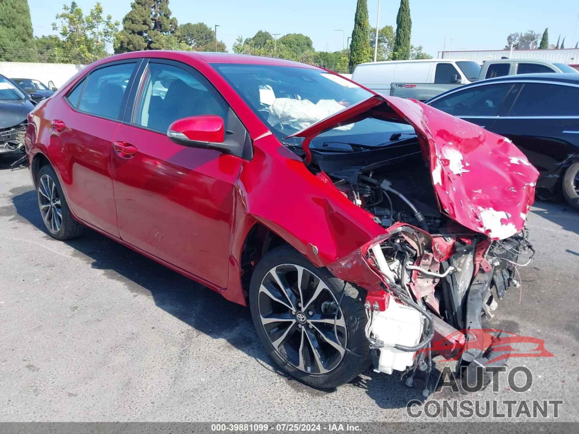 TOYOTA COROLLA 2019 - 5YFBURHE2KP913899