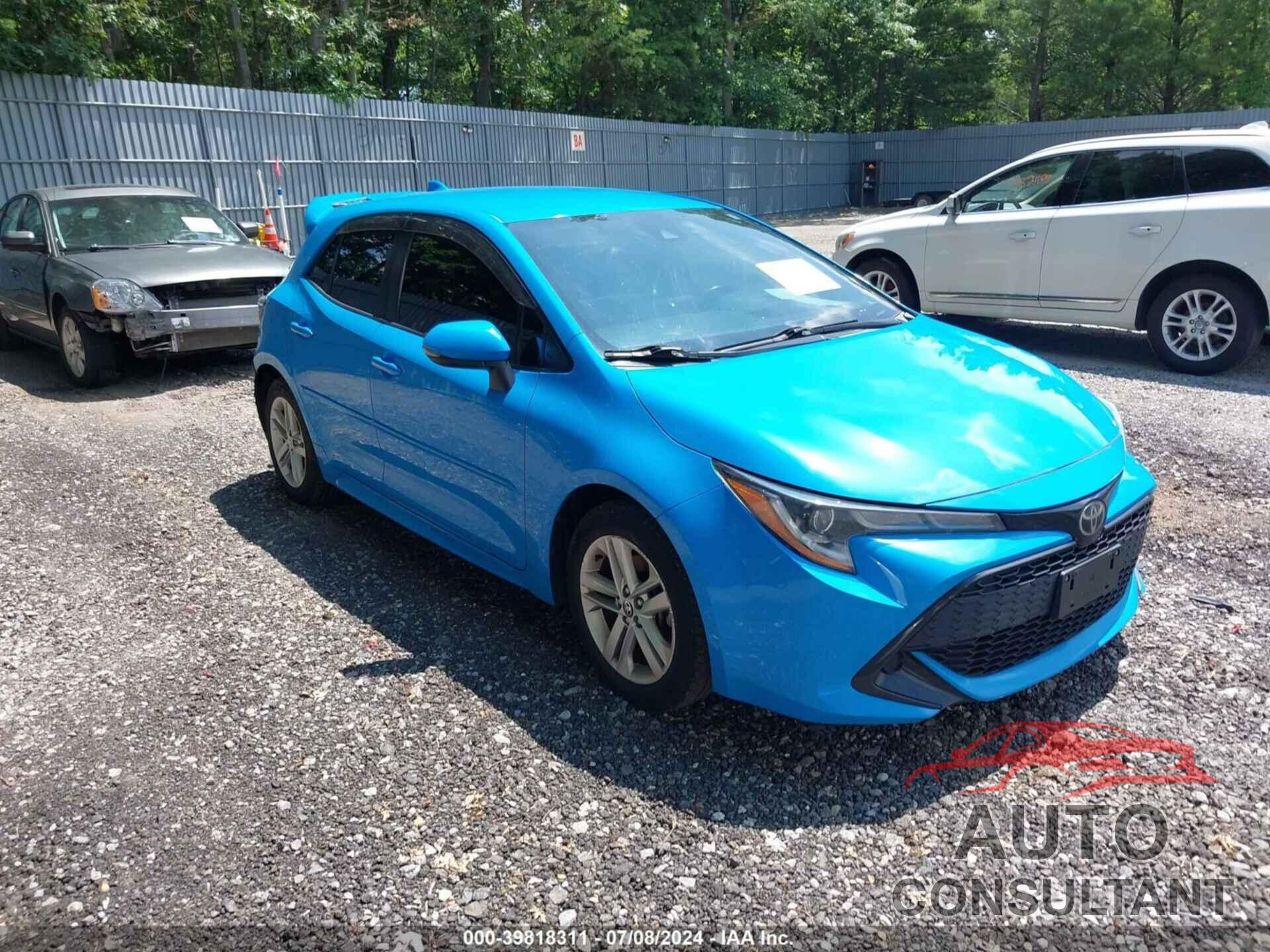 TOYOTA COROLLA 2019 - JTNK4RBE7K3047663