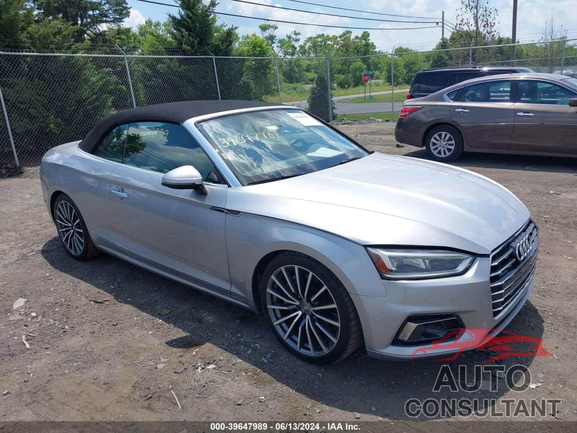 AUDI A5 2018 - WAU2NGF52JN011721